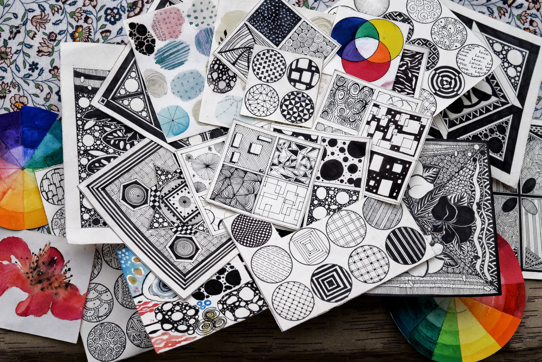 Hand drawn sketch texture