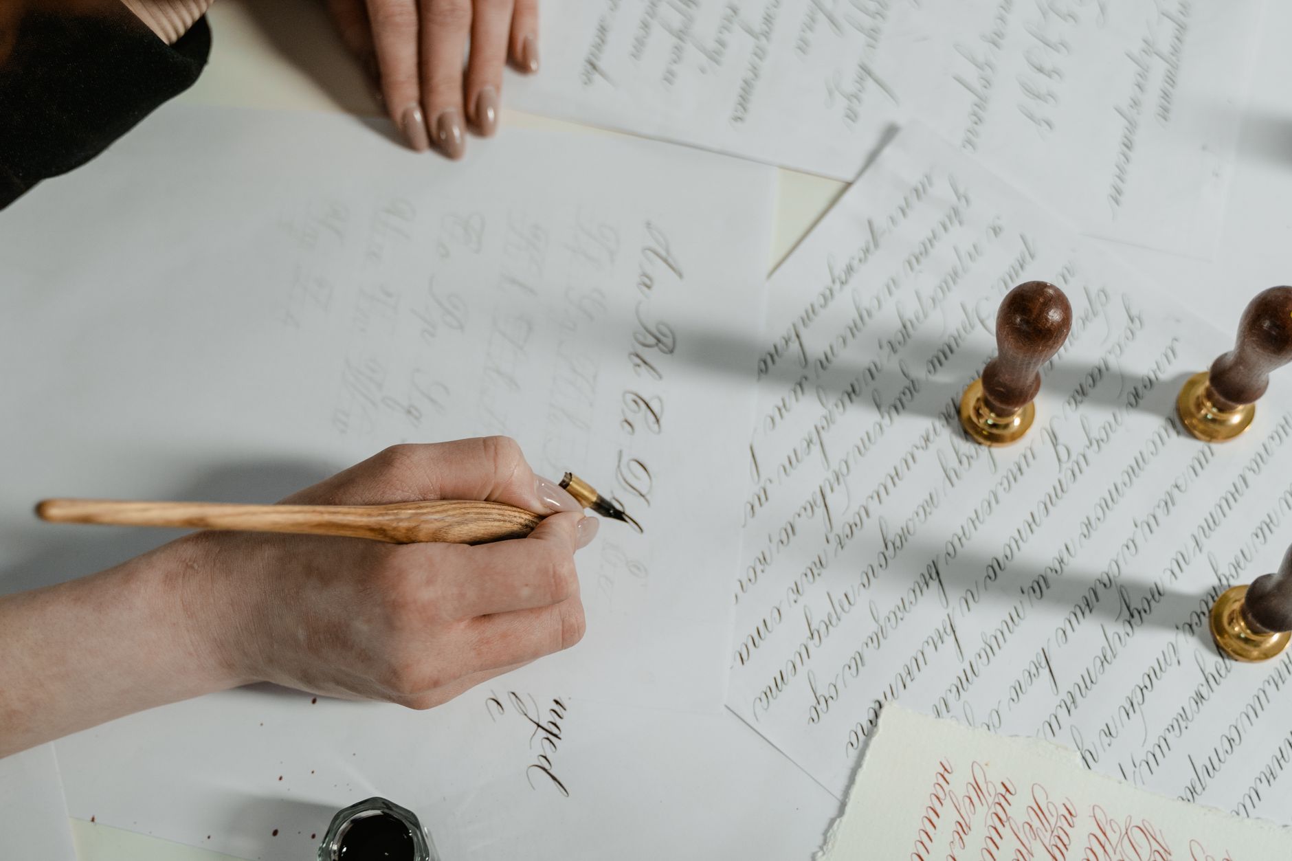 Hand writing letter