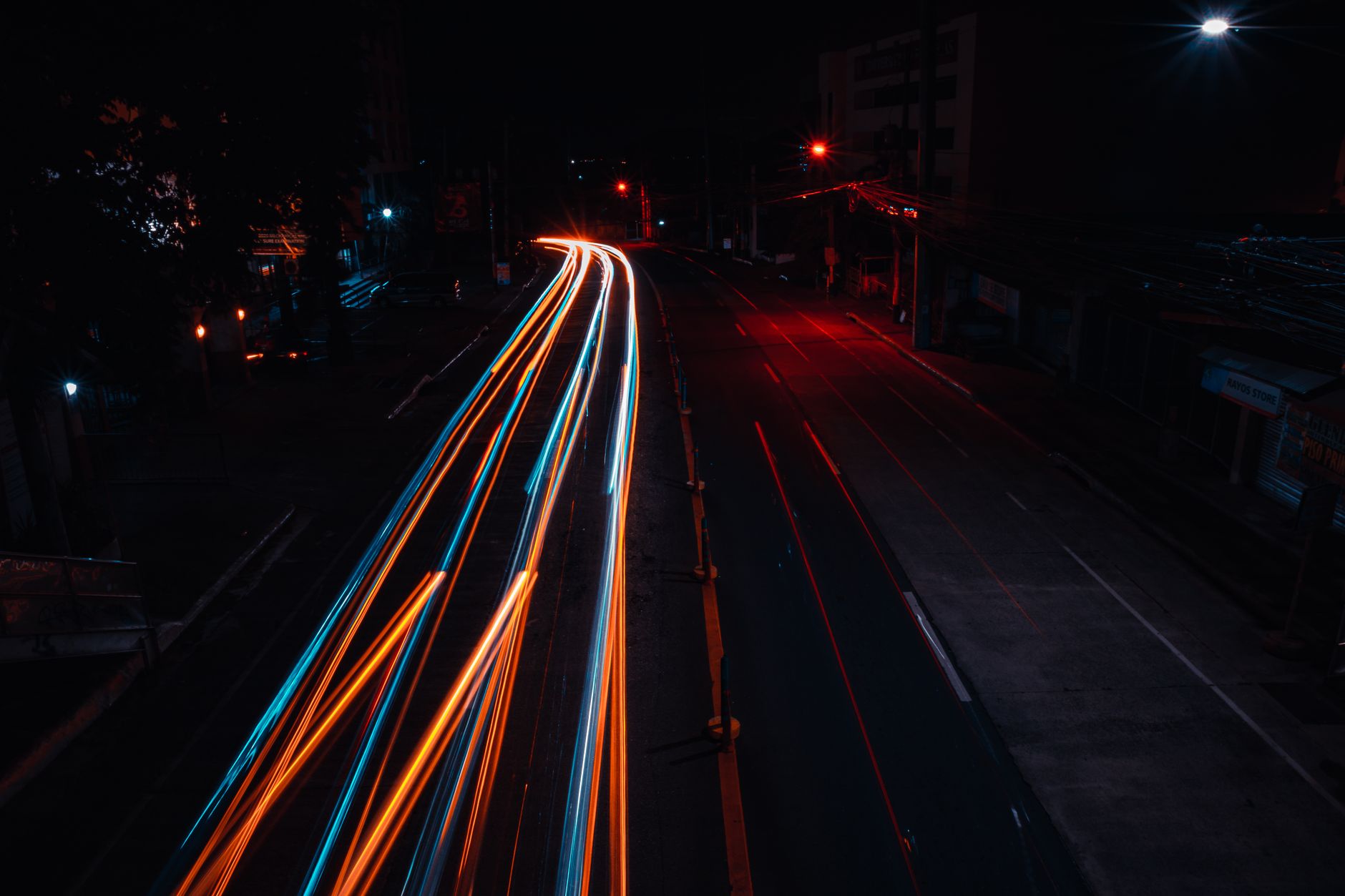 Light streaks long exposure