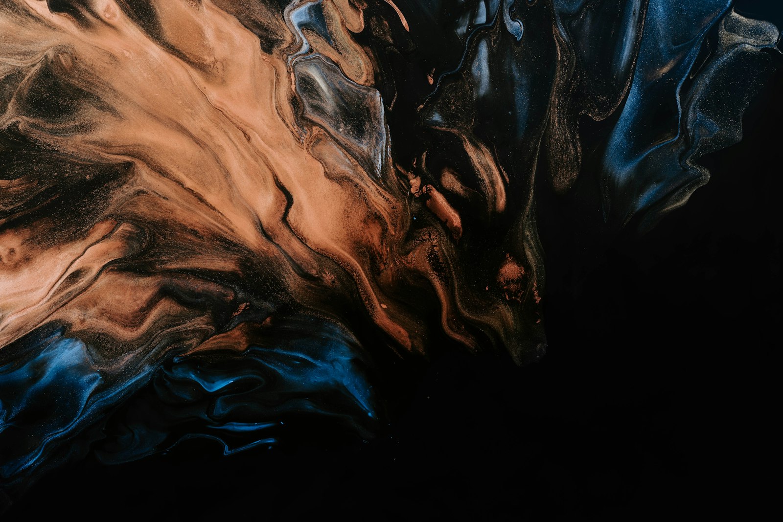 Liquid abstract flowing