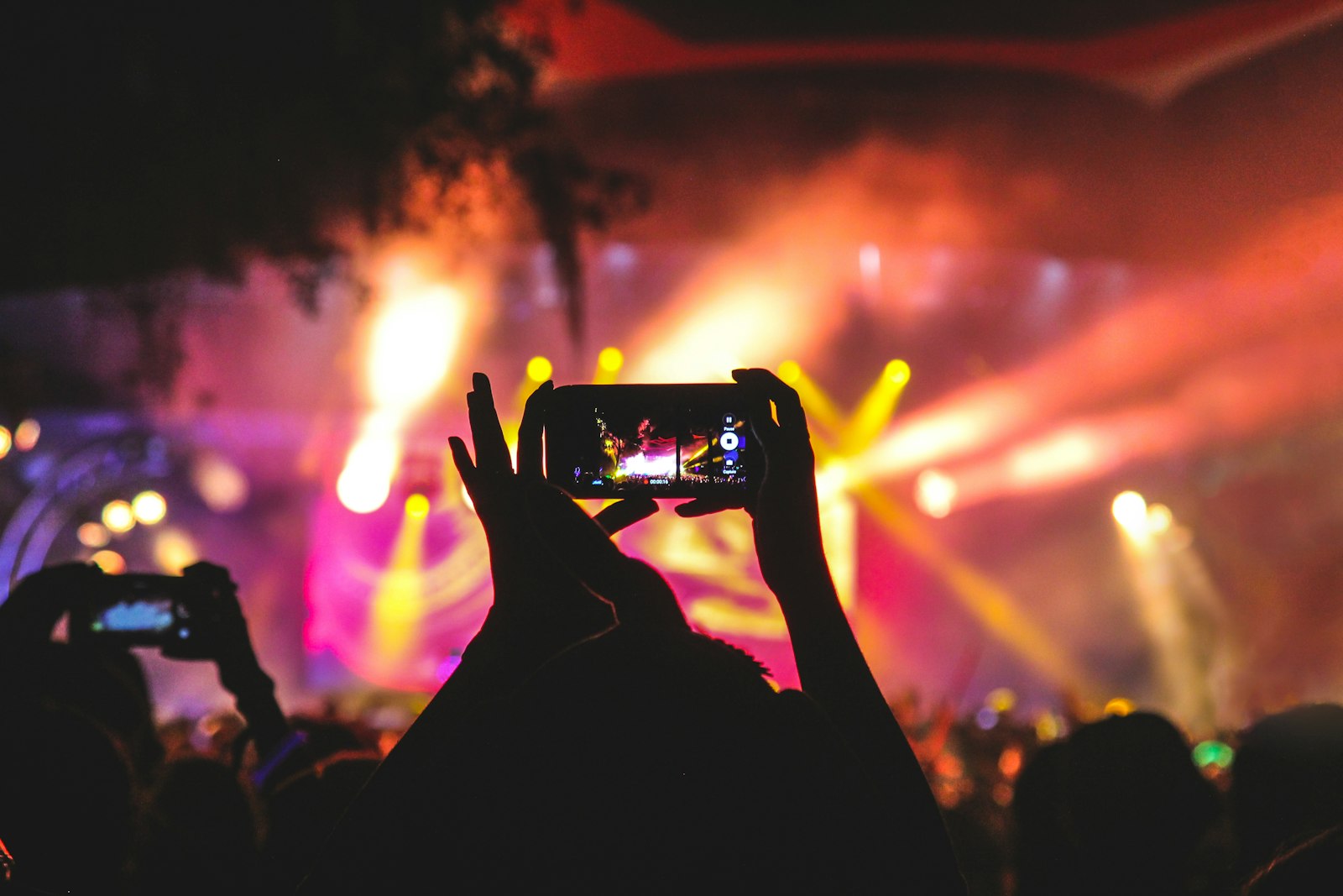 Live concert filming cameras