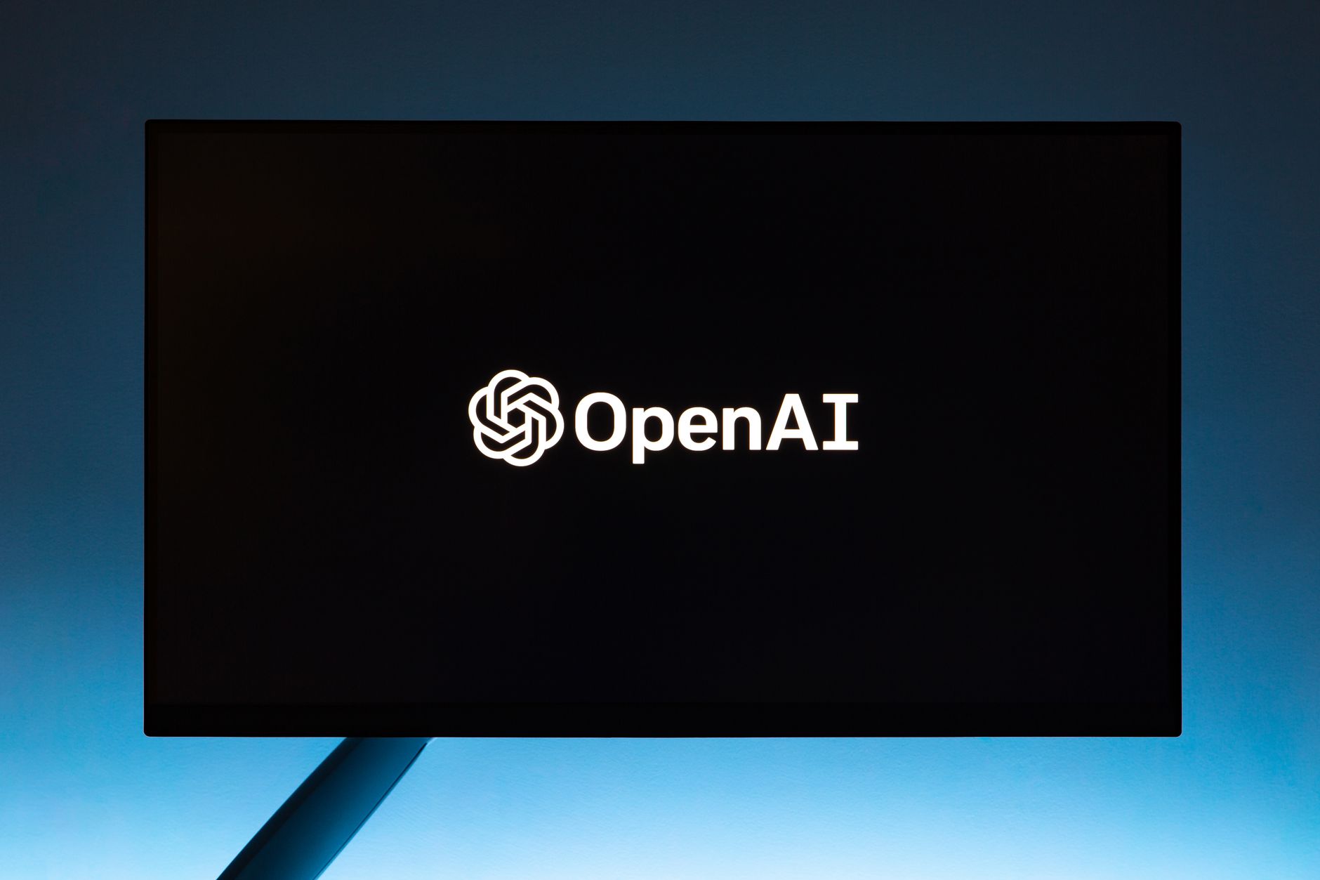 Logo design on screen