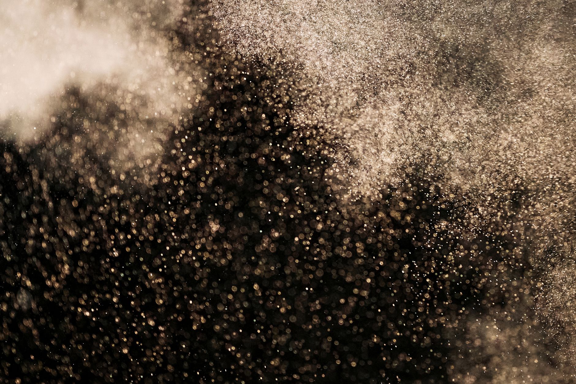 Magic particles glowing