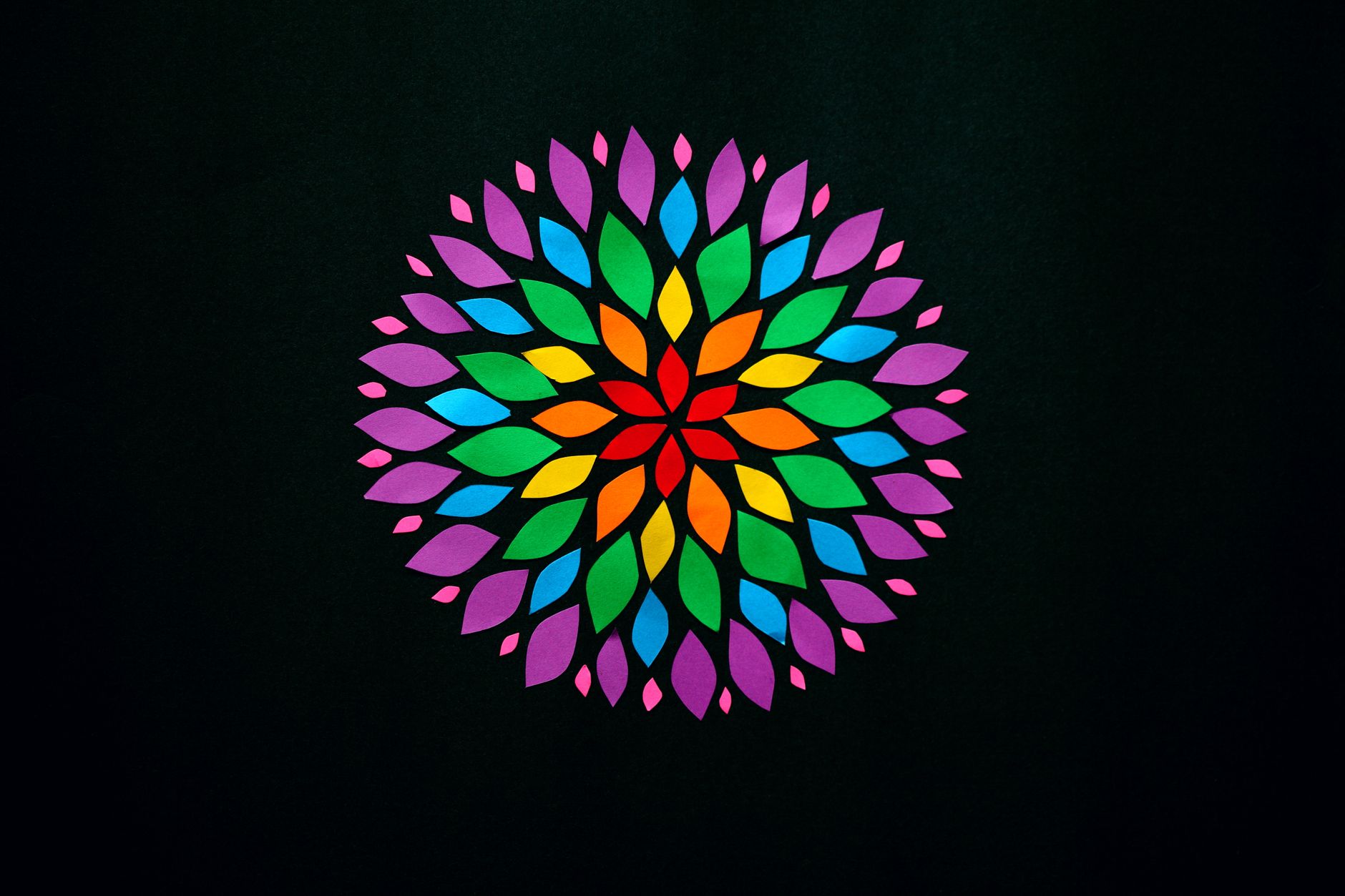 Mandala kaleidoscope colorful