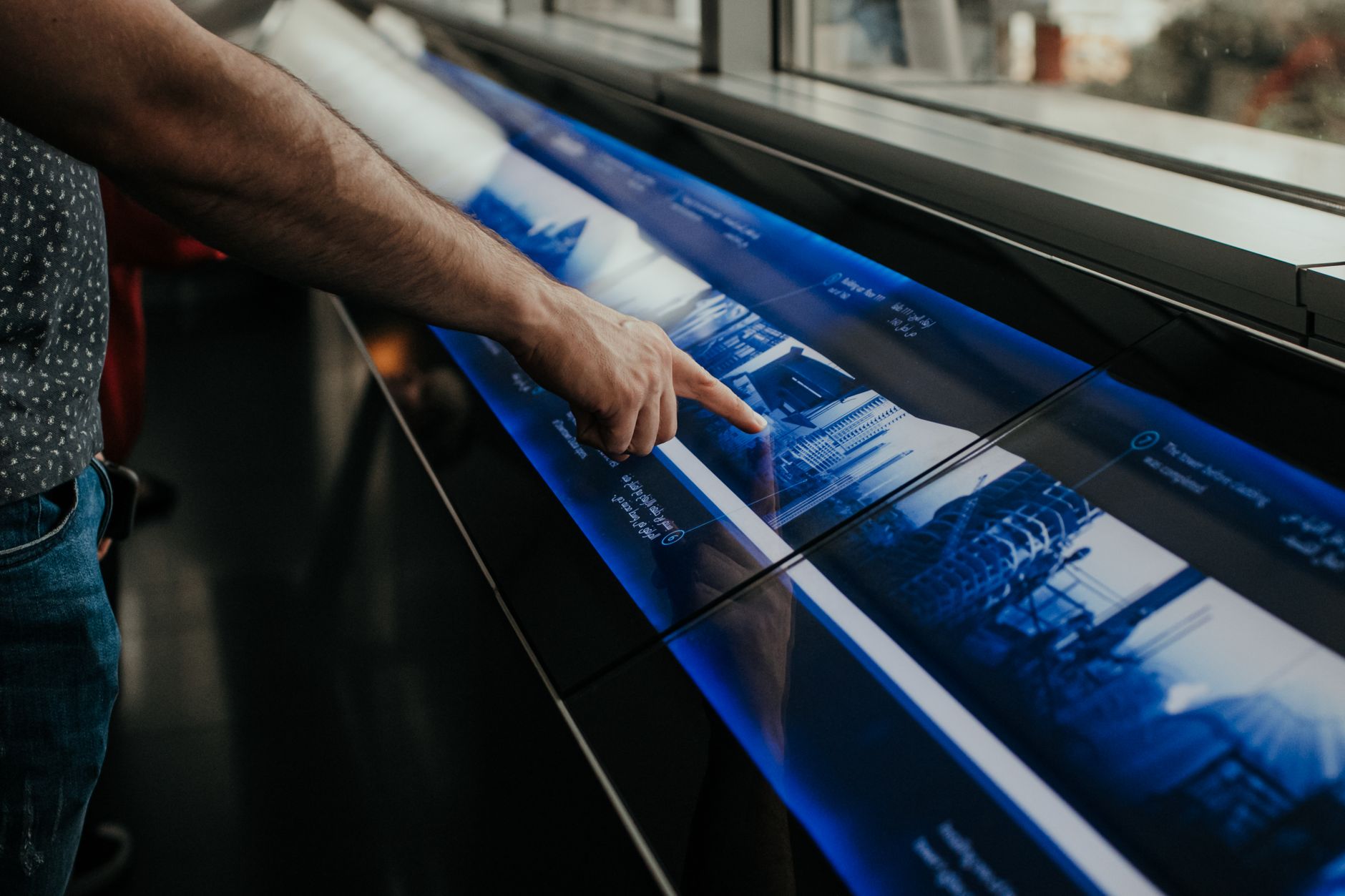 Modern glass ui interface