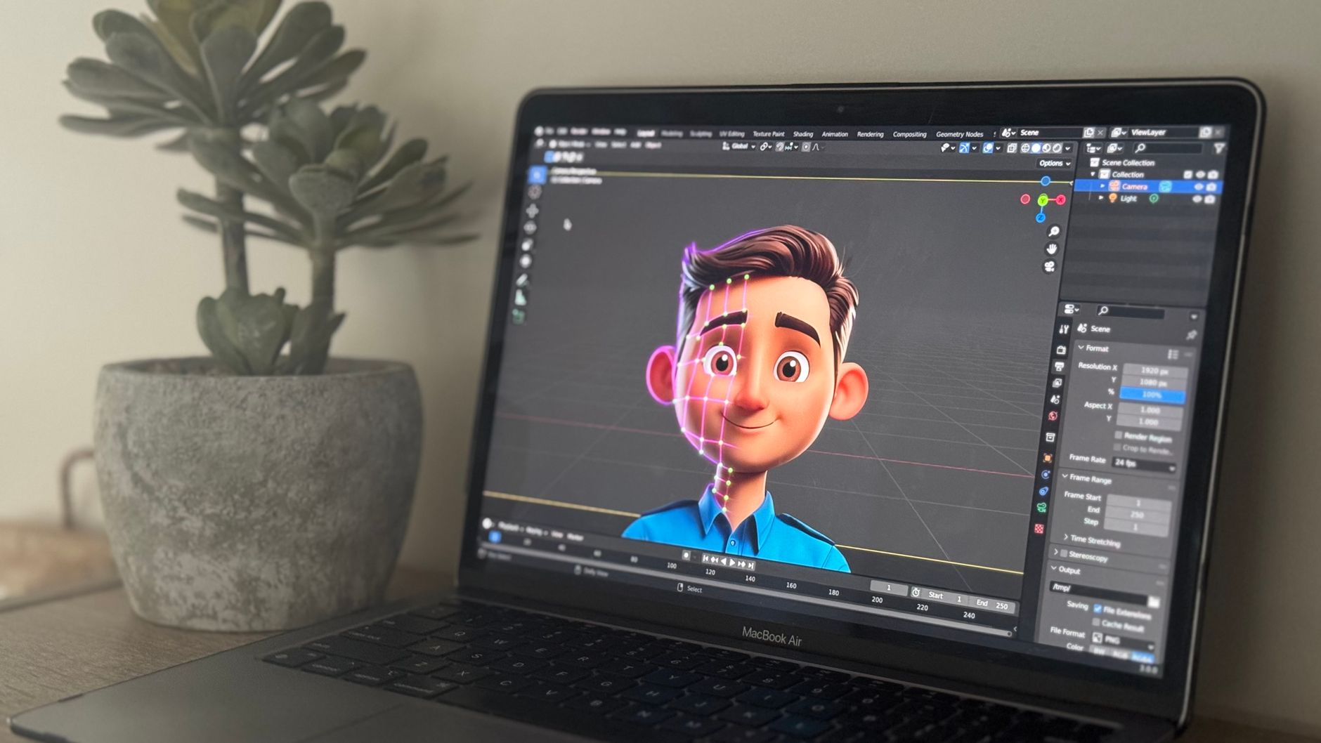 Motion graphics layers screen