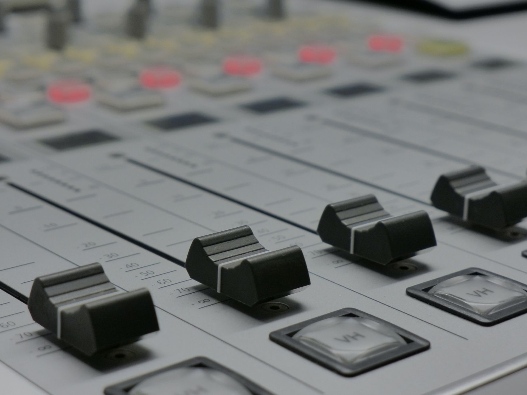 Music production mixing desk