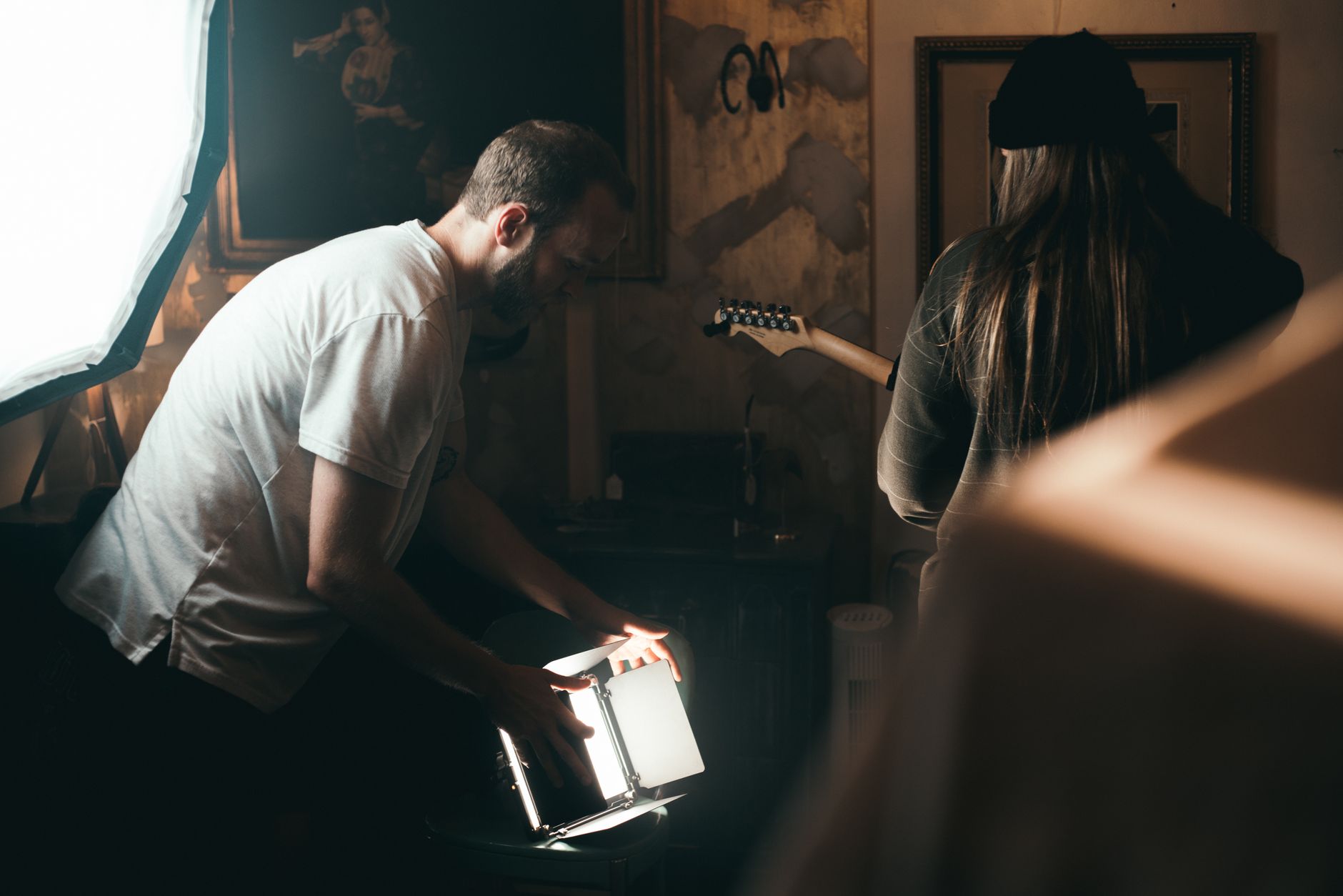 Music video set cinematic