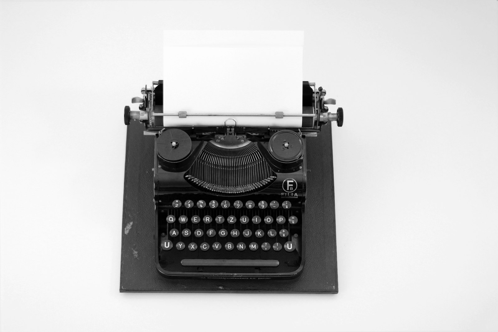 Old typewriter paper