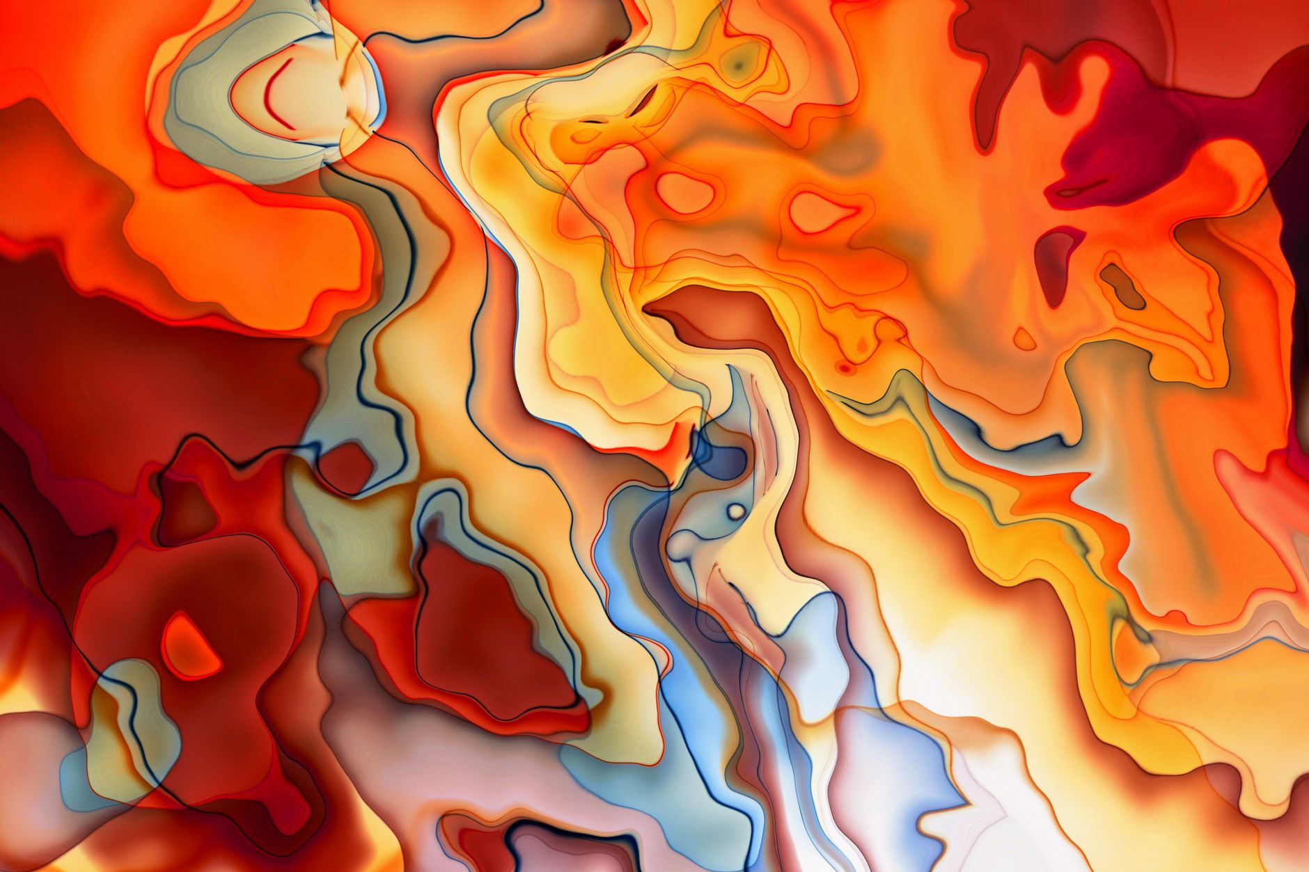 Organic movement abstract