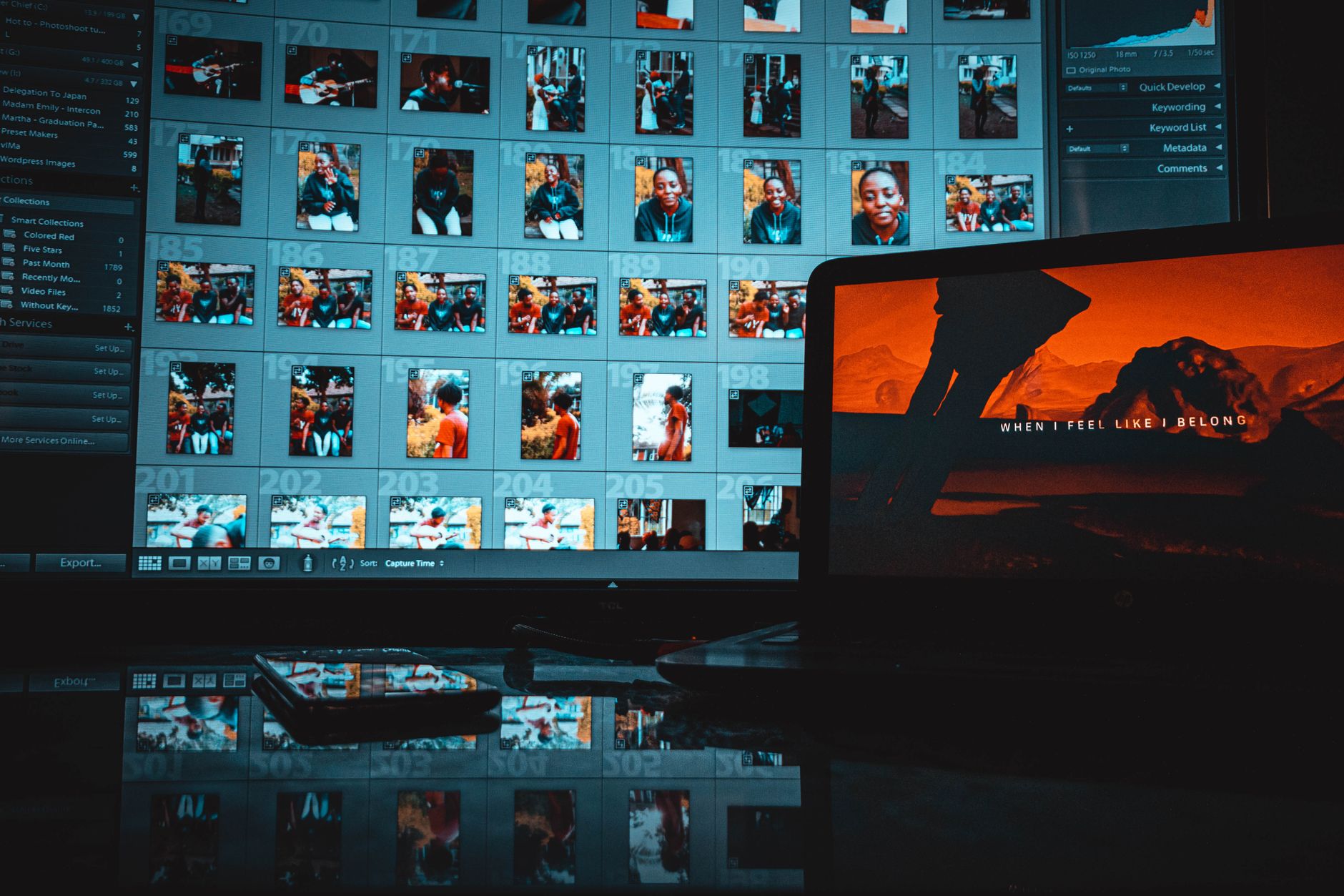 Photo editing software screen