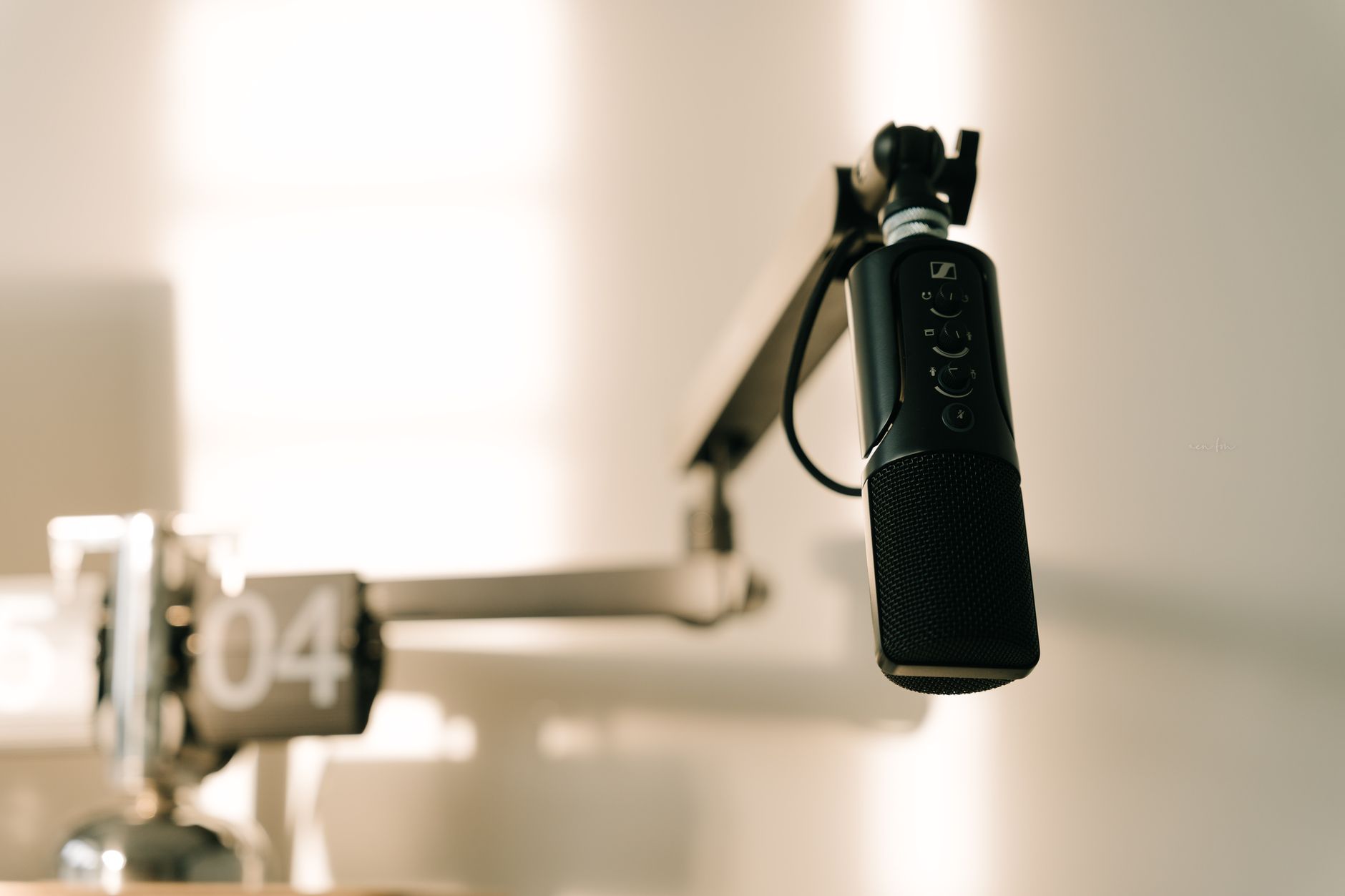 Podcast microphone recording