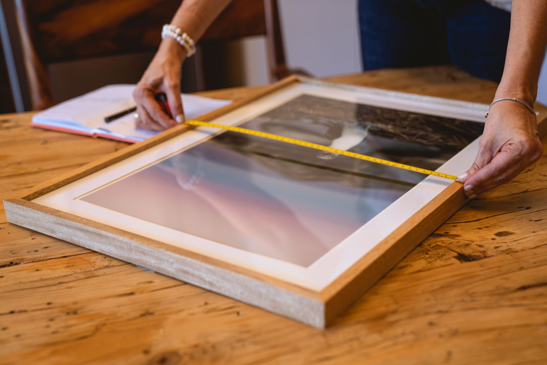 Professional framing shot