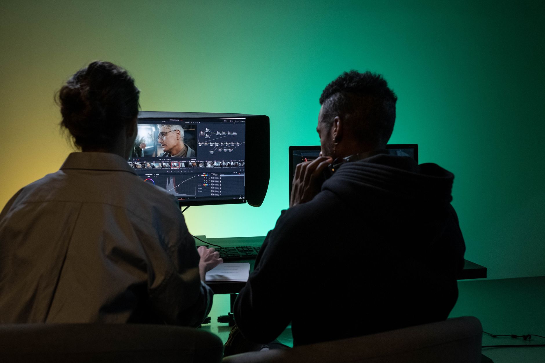 Professional video editing color