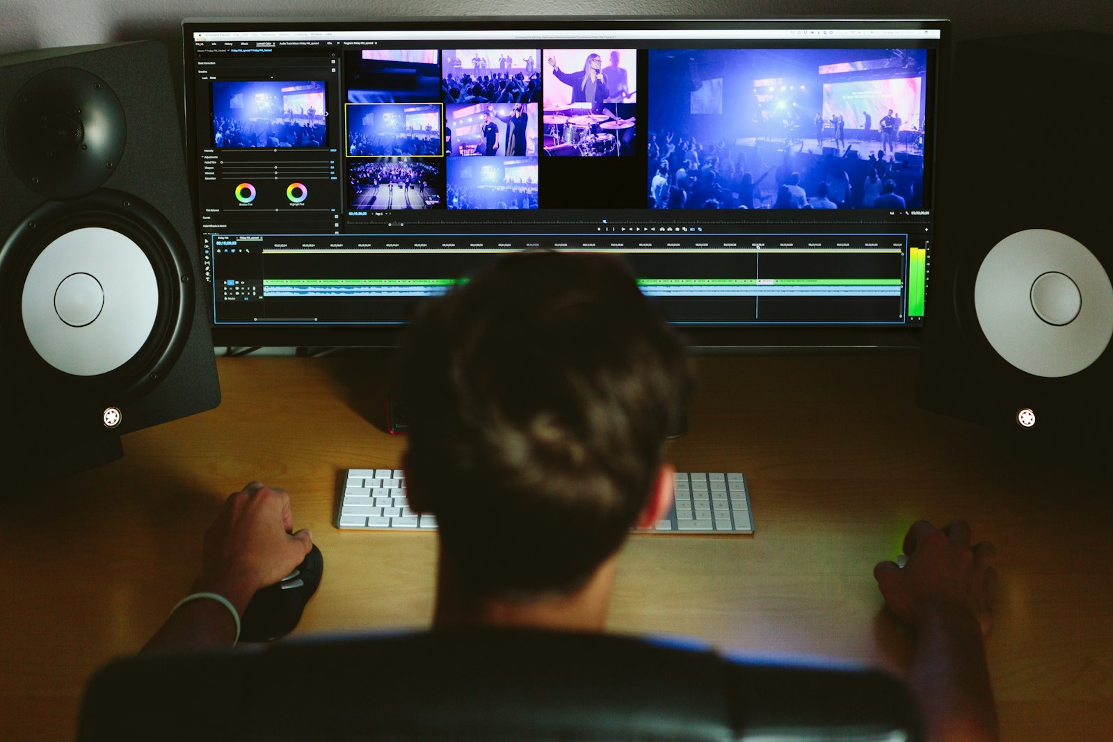 Professional video editing keyboard