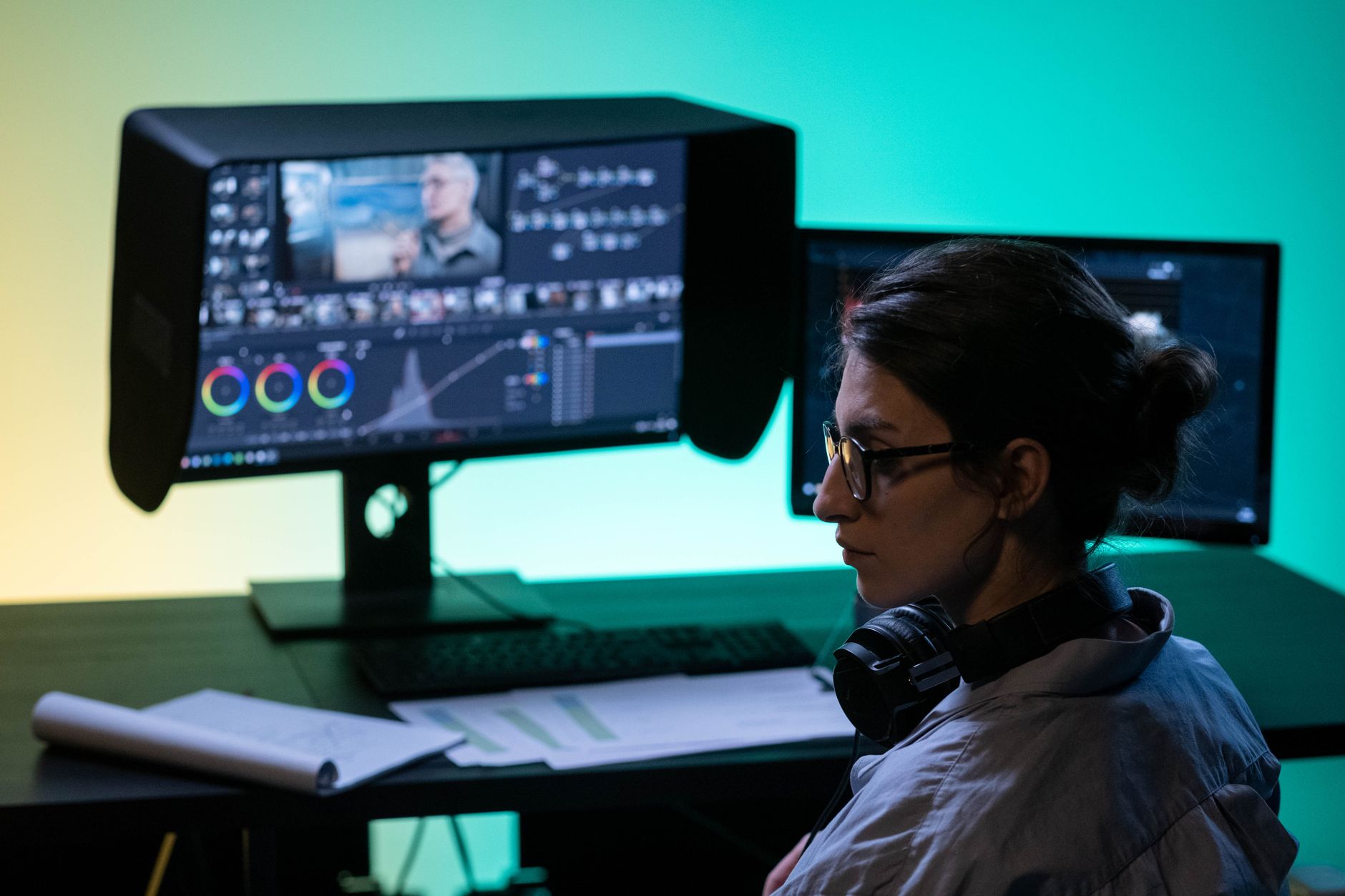 Professional video editing suite