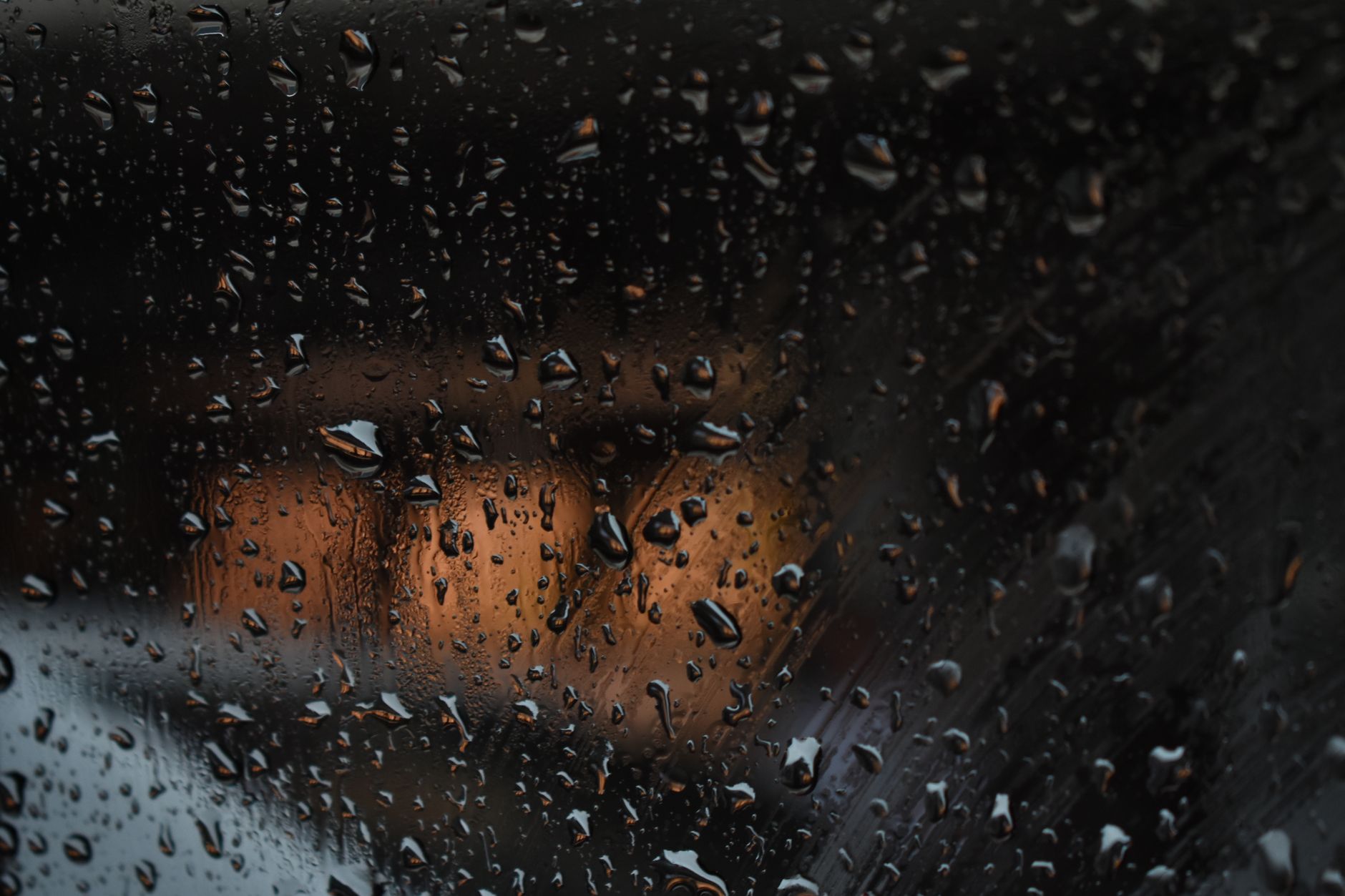 Rain window moody dark