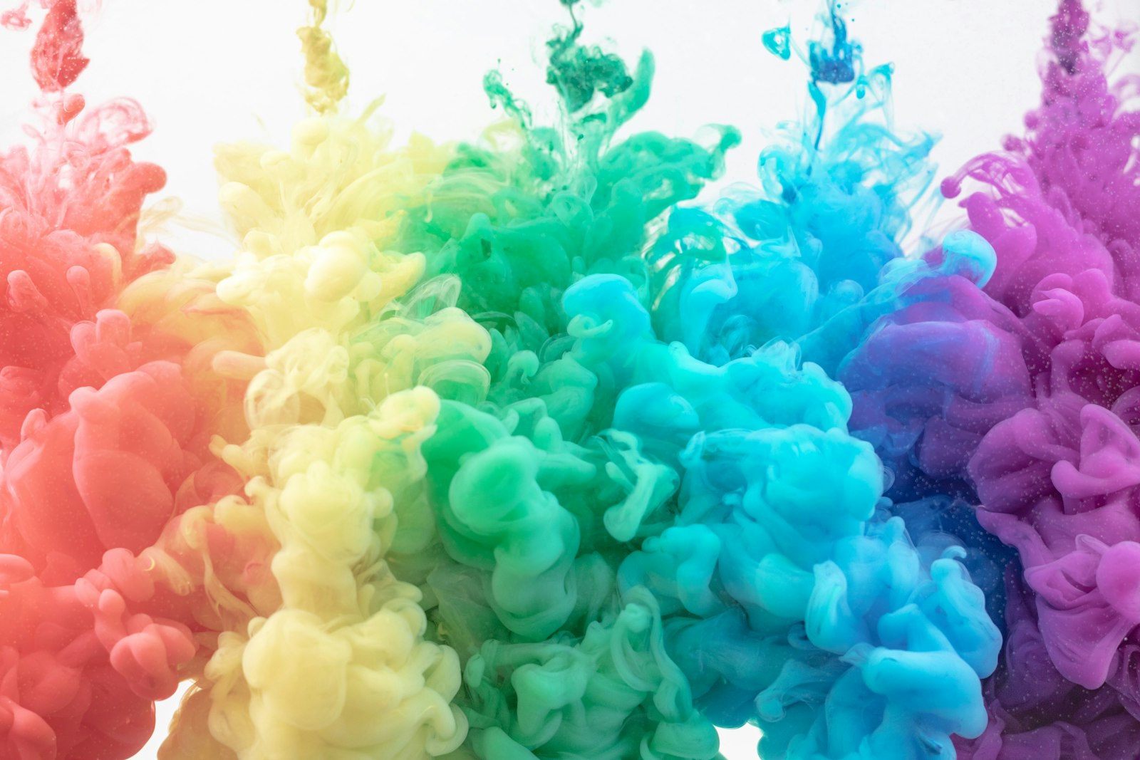 Rainbow color splash abstract