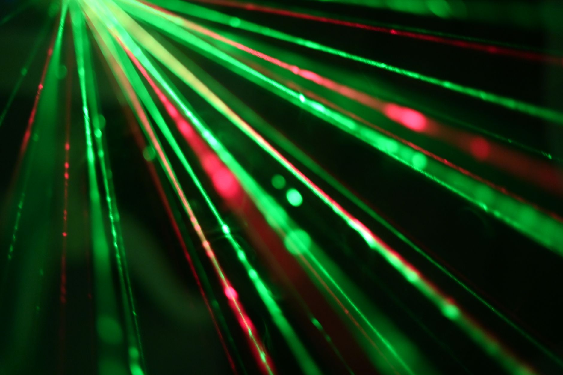 Red laser beam abstract