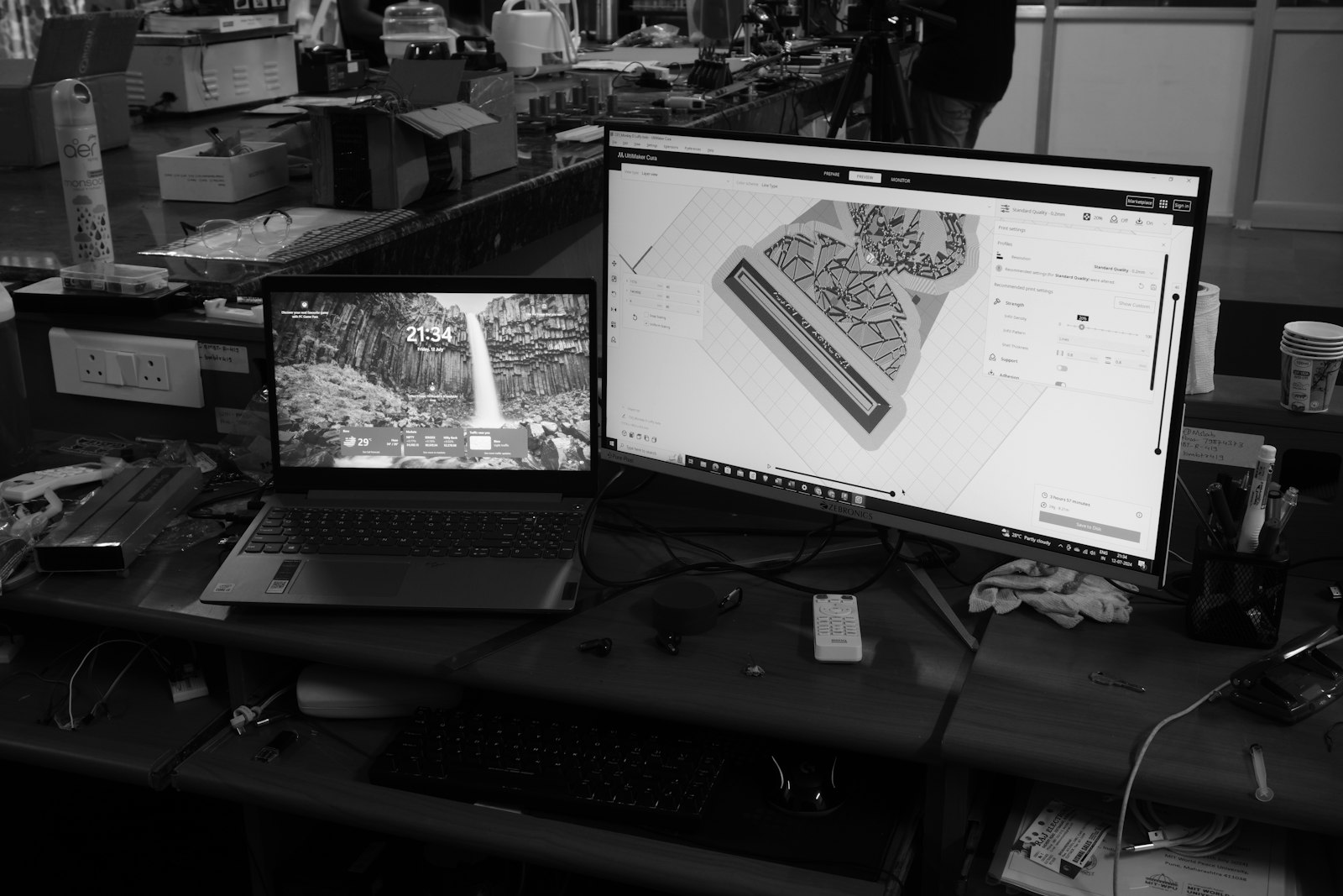 Render progress workstation