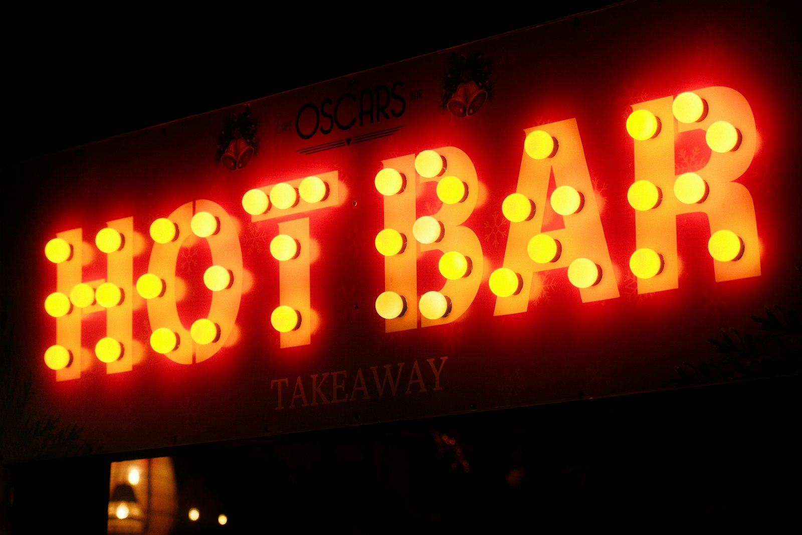 Retro neon sign bar