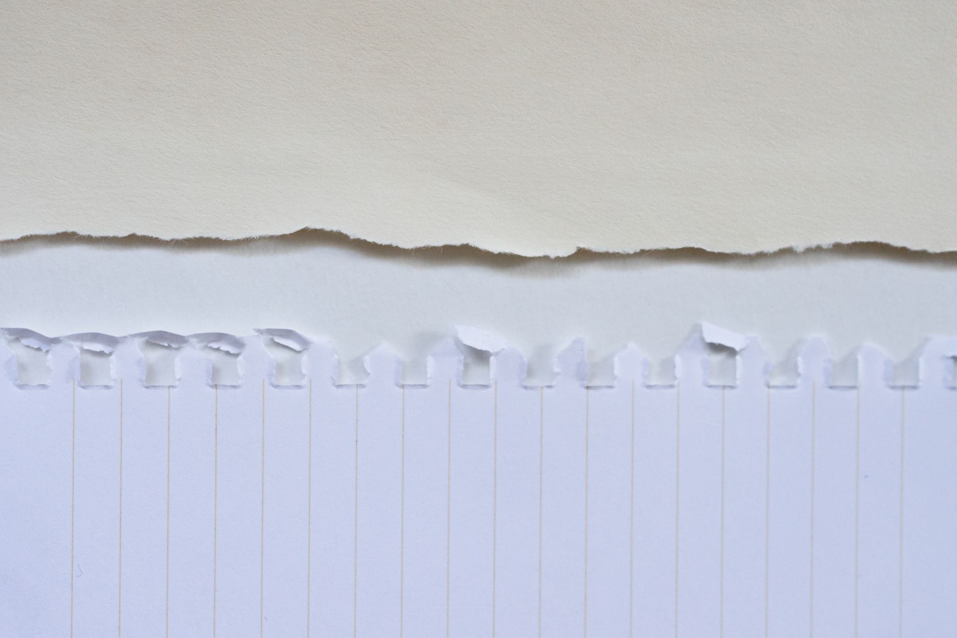 Rough torn paper edge