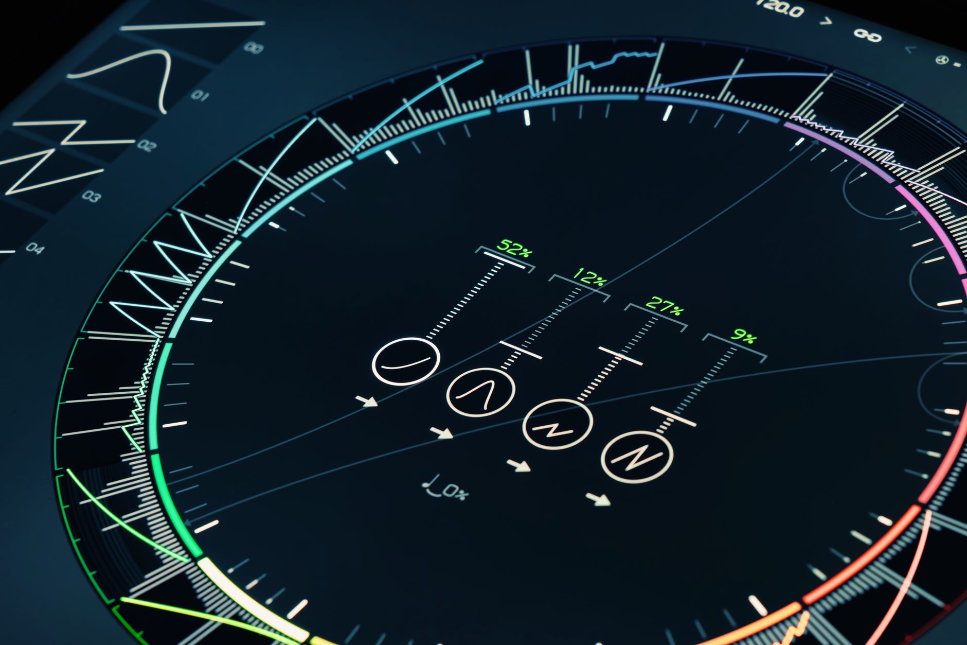 Sci-fi hud interface blue