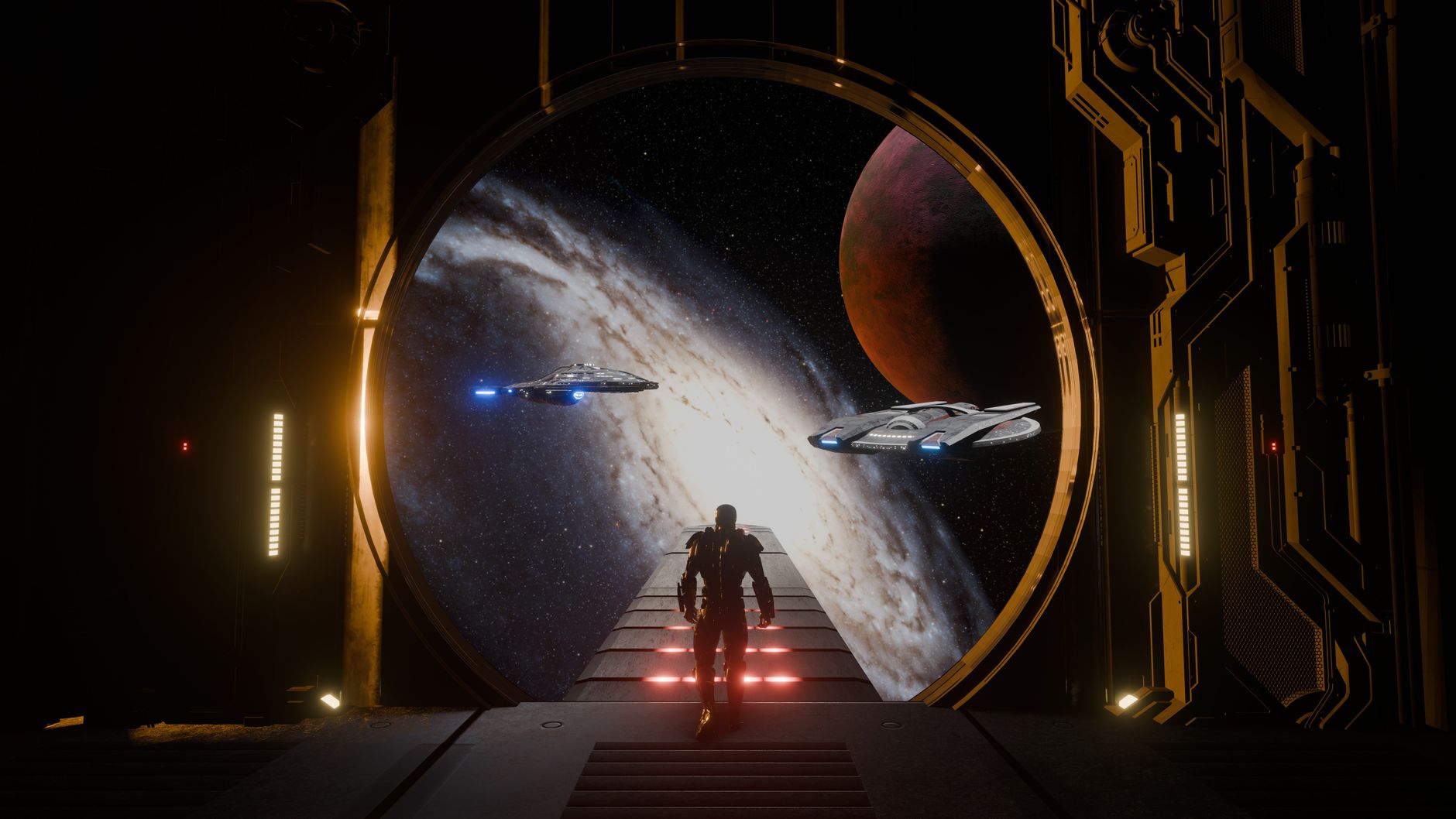Sci-fi portal gateway glow