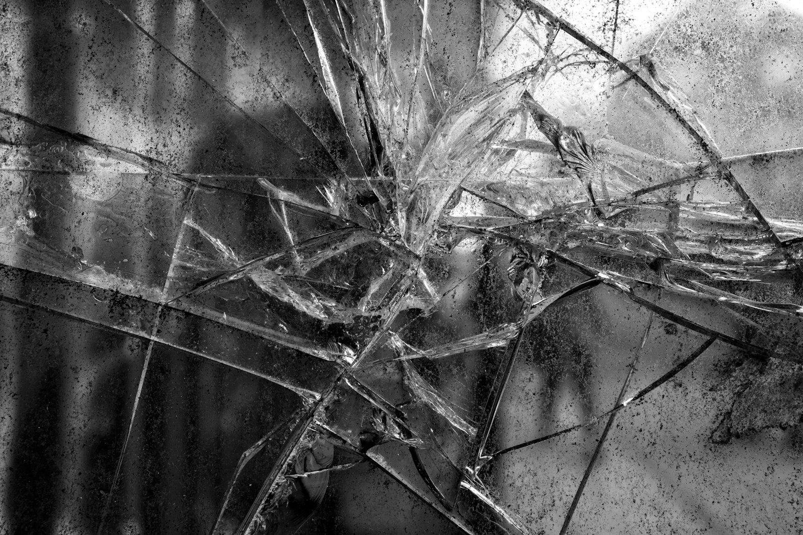 Shattering destruction abstract