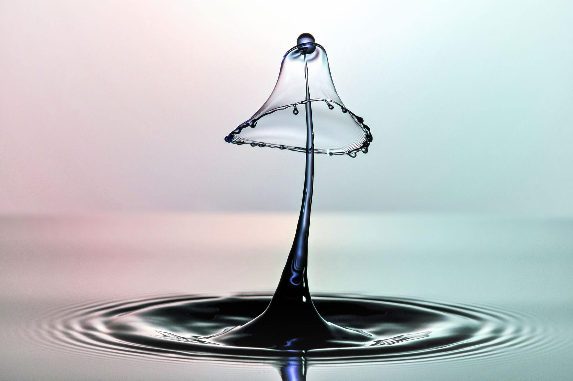 Slow motion water droplet