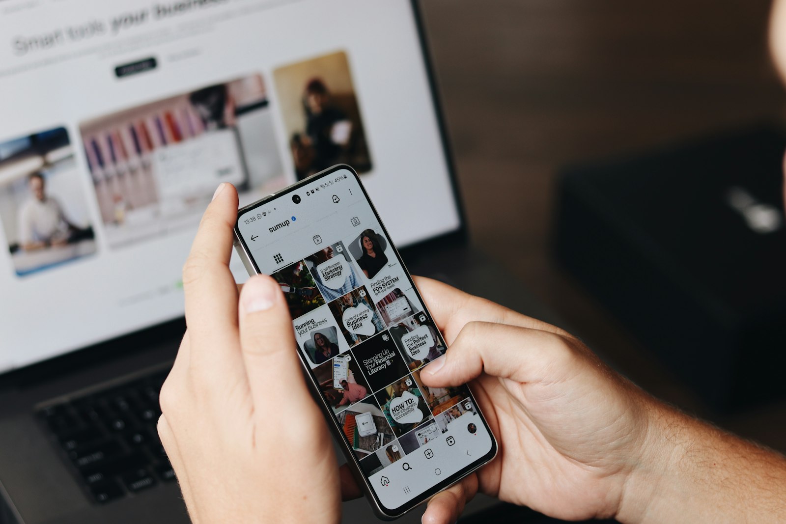 Social media content creator phone