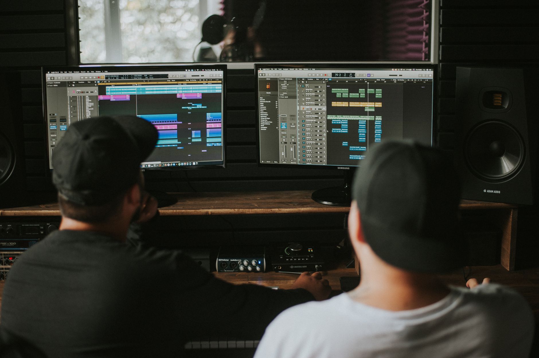 Sound designer studio work