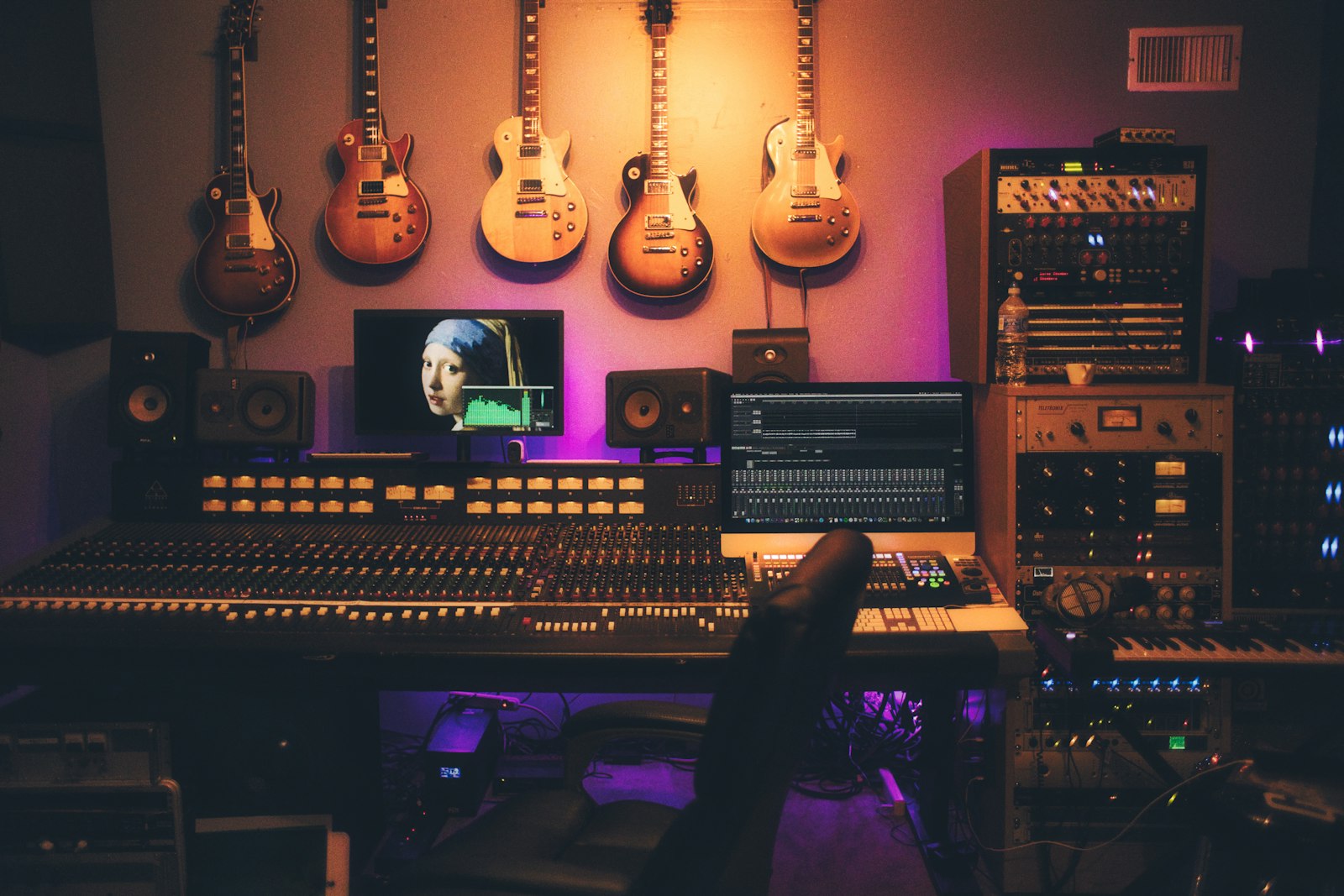 Sound editing studio