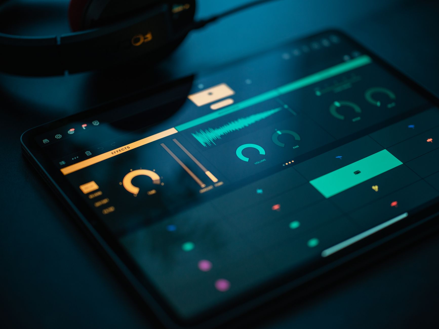 Sound effects editing screen