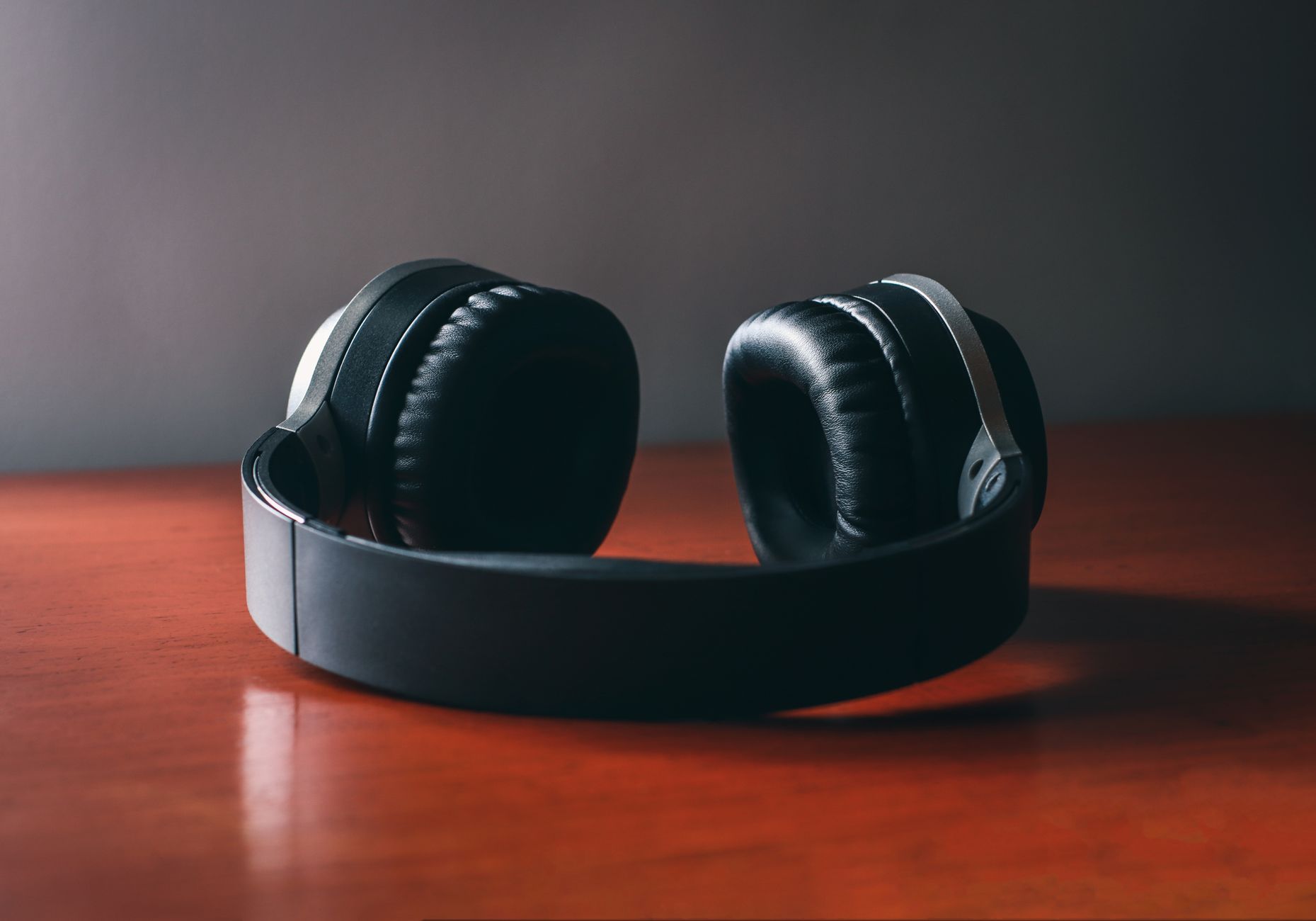 Sound studio headphones desk