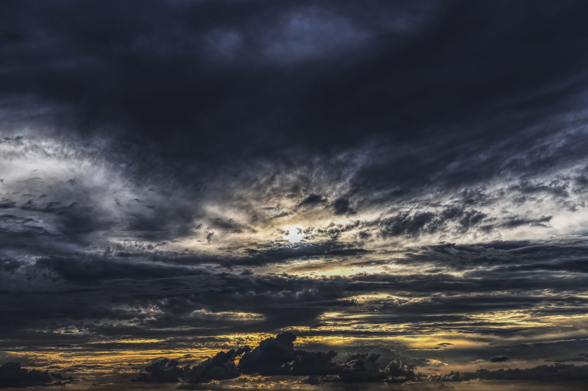 Stormy dramatic sky