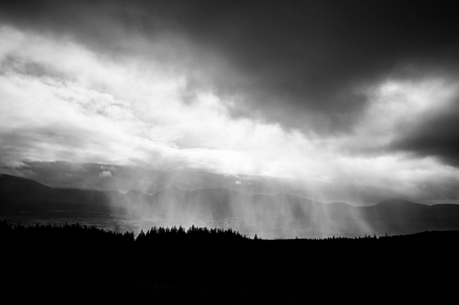 Stormy rain atmosphere