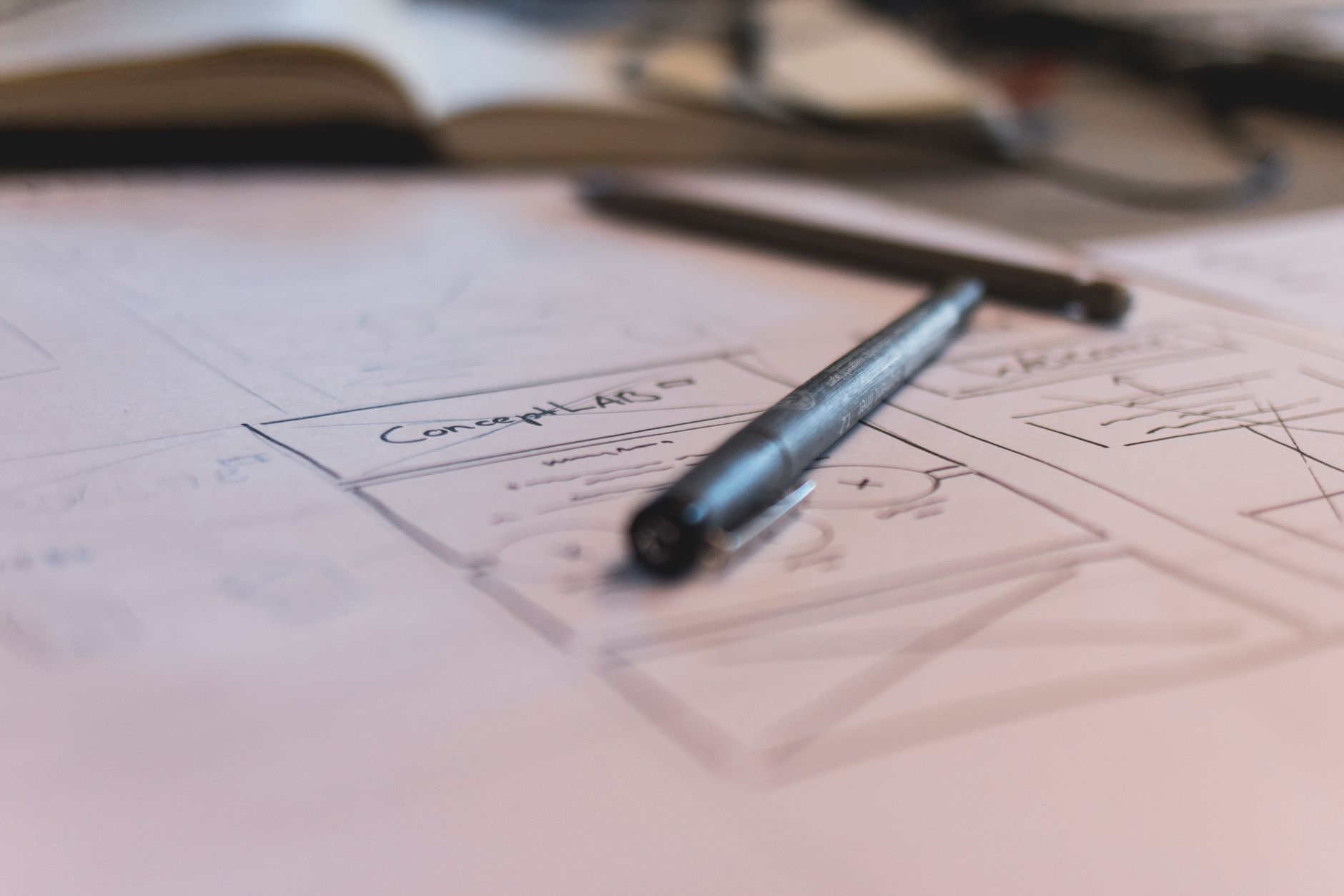 Storyboard drawing creative