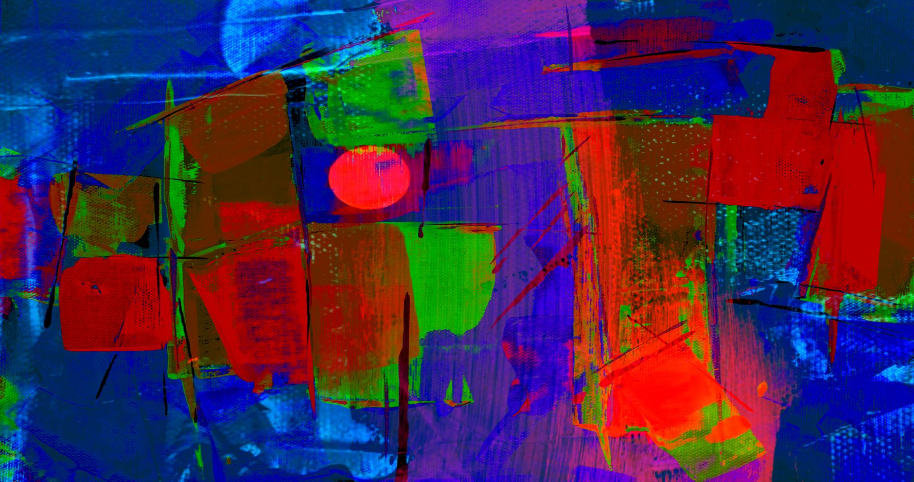 Stylized color effect abstract