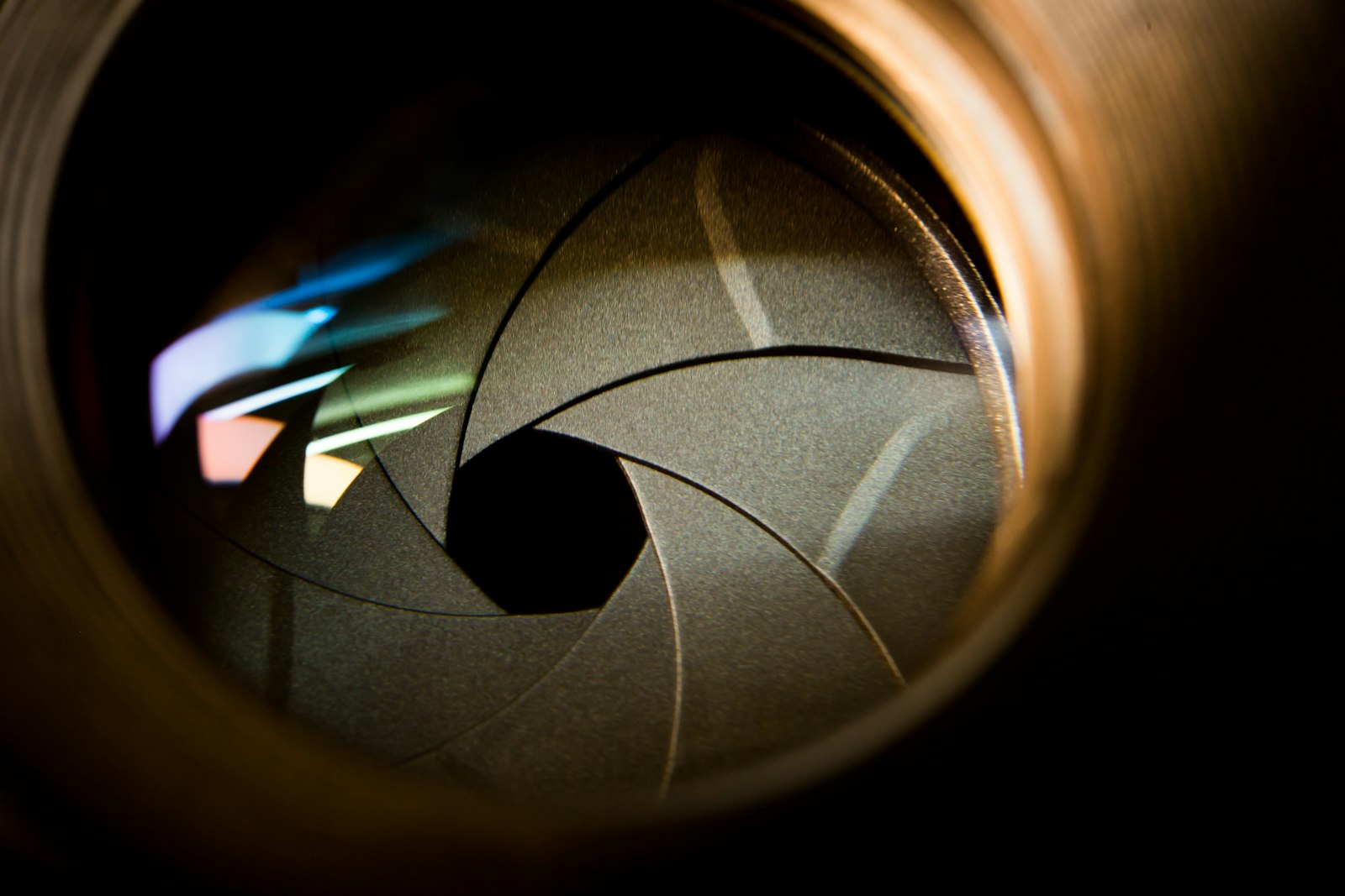 Sunlight through lens