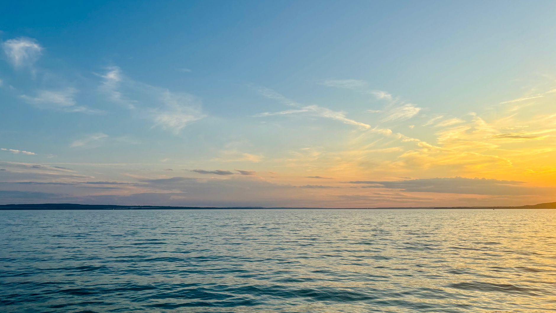Sunset sky replacement scenic
