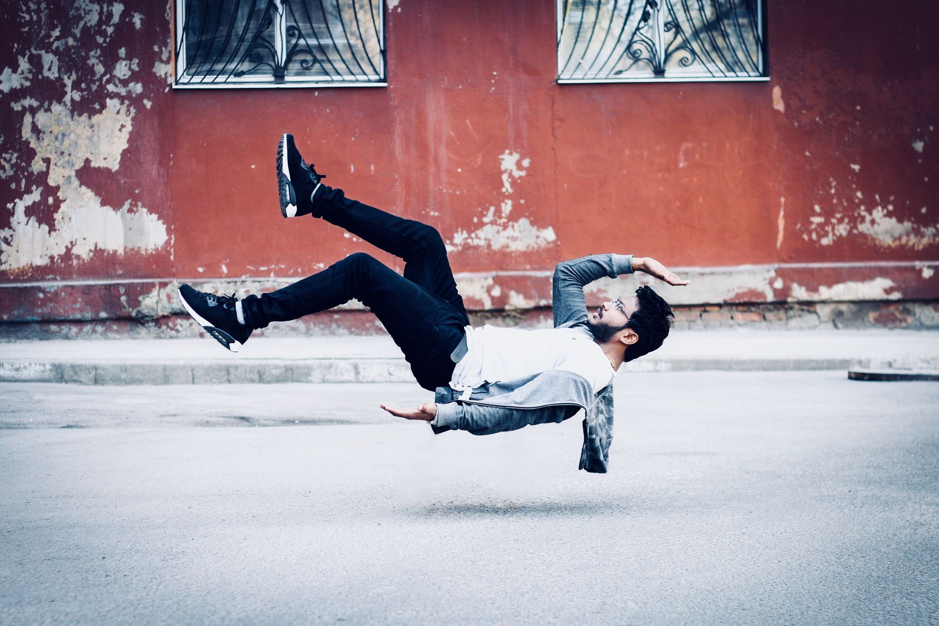Surreal levitation photography