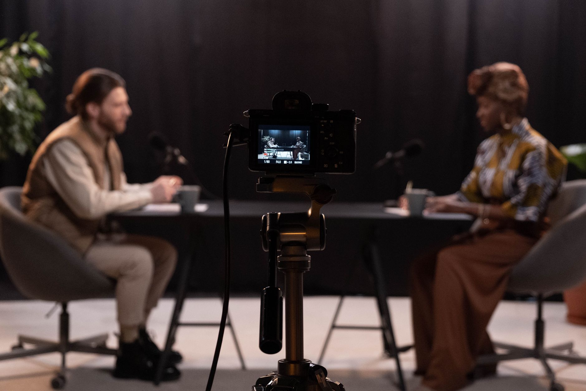 Talking head video production