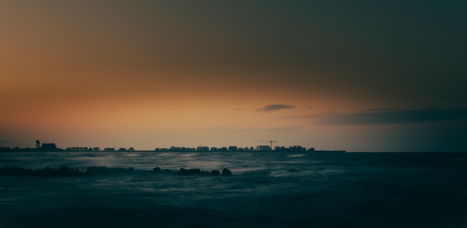 Teal orange landscape cinematic