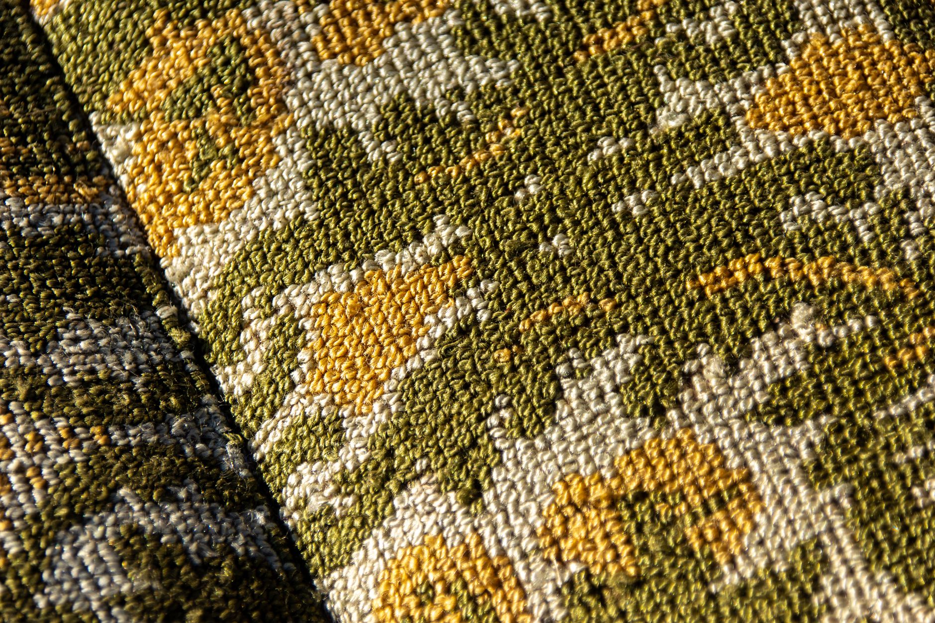 Textured fabric surface closeup