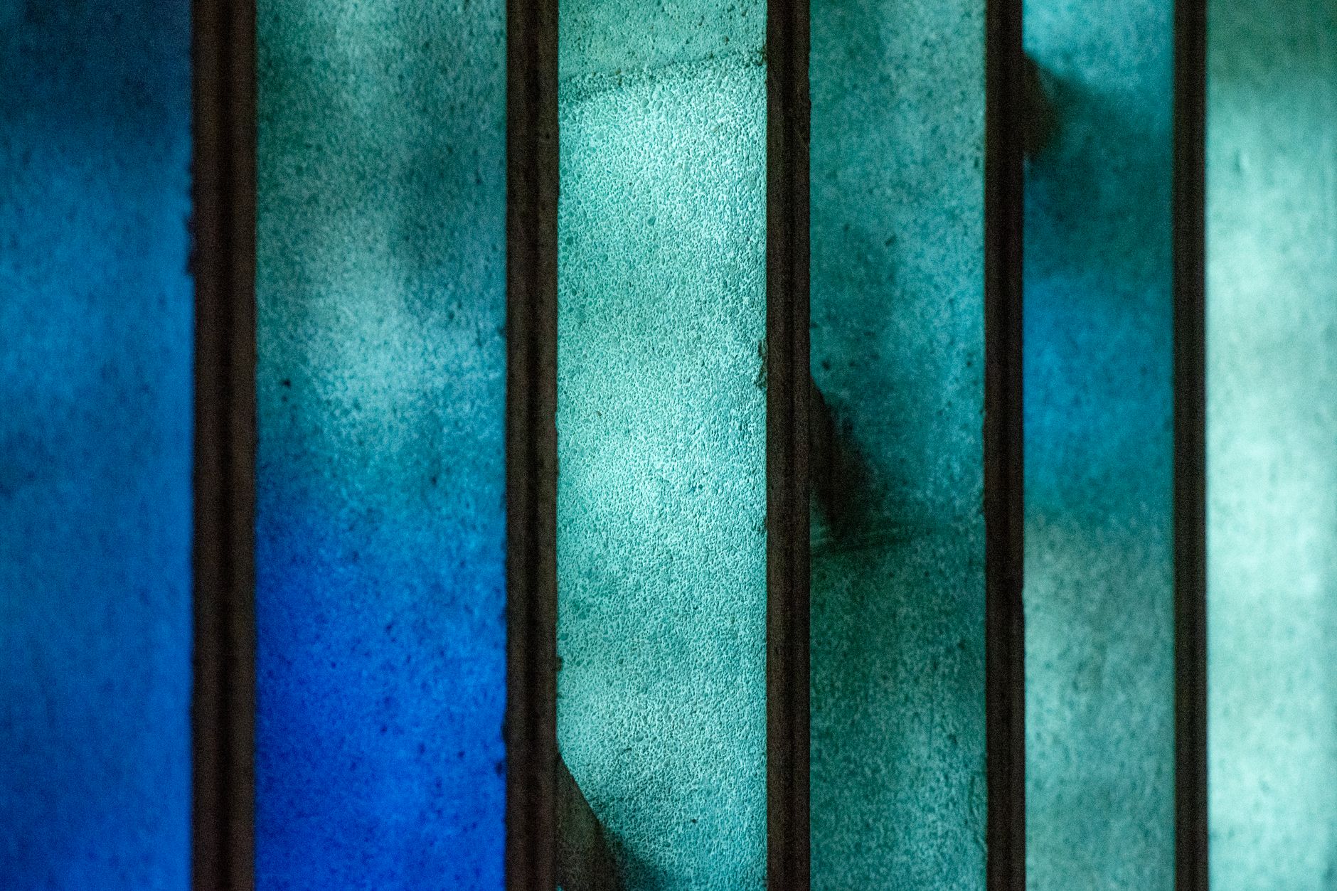 Translucent glass panel abstract