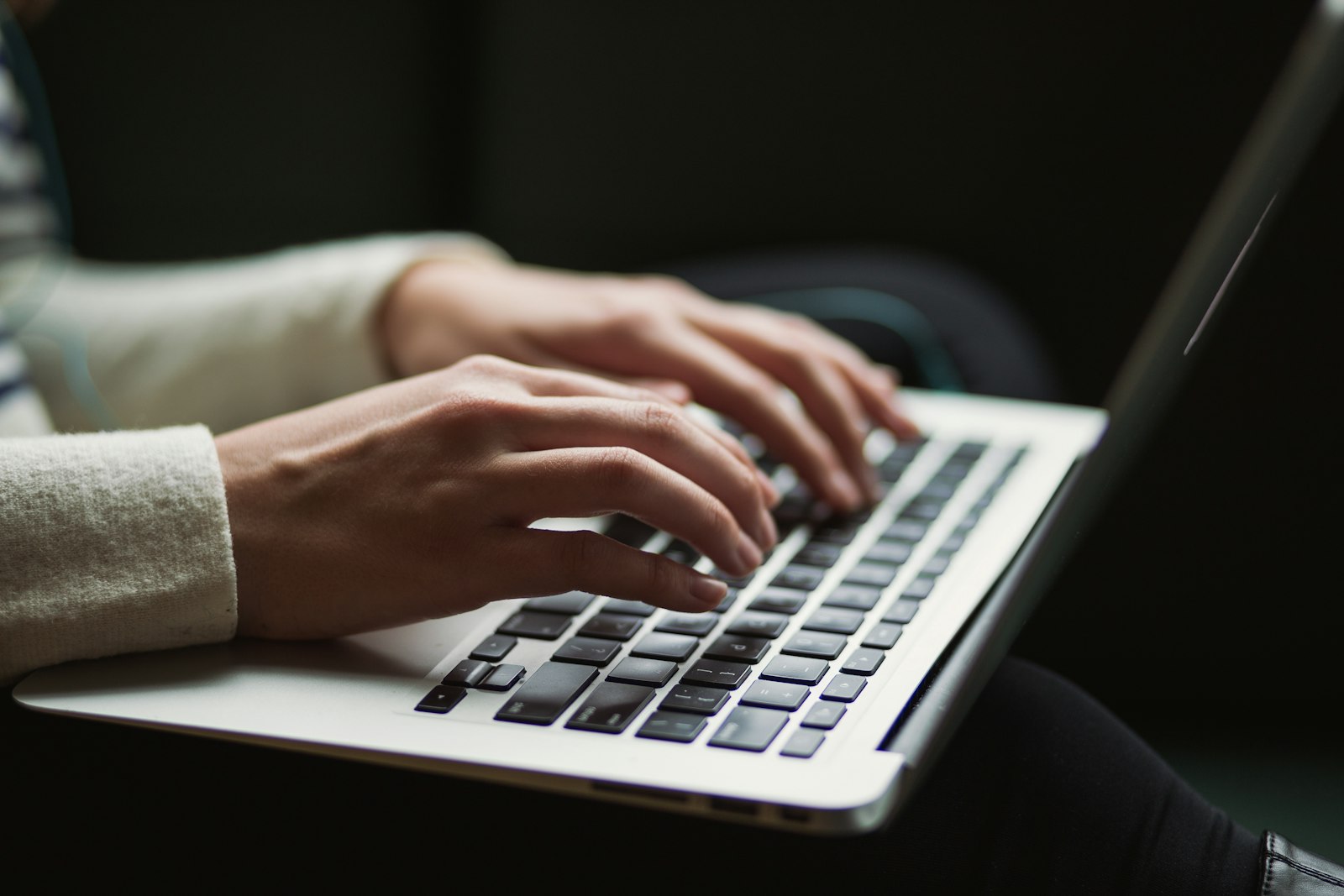 Typing on keyboard text