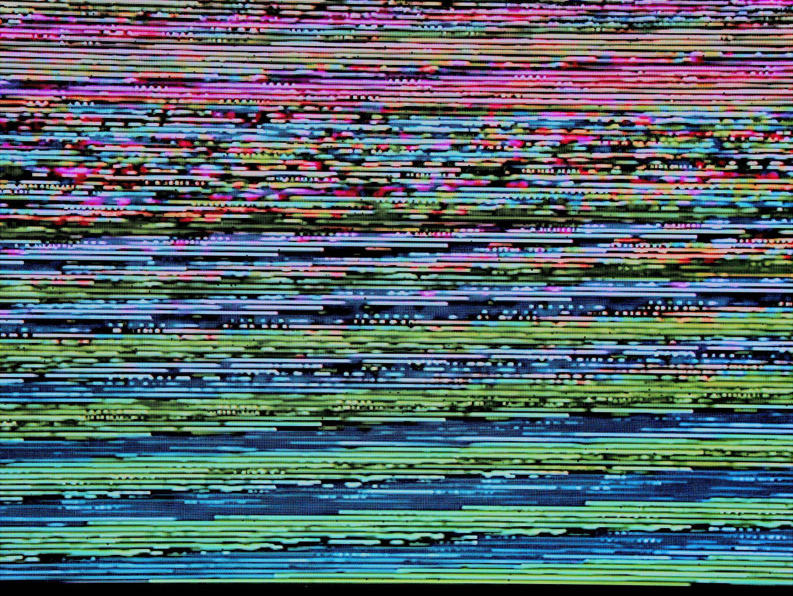 Vhs retro glitch aesthetic