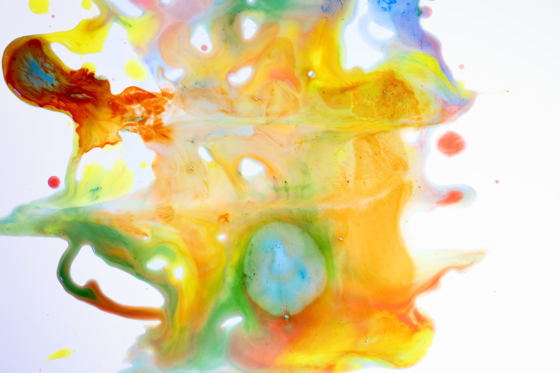 Vibrant paint colors splash