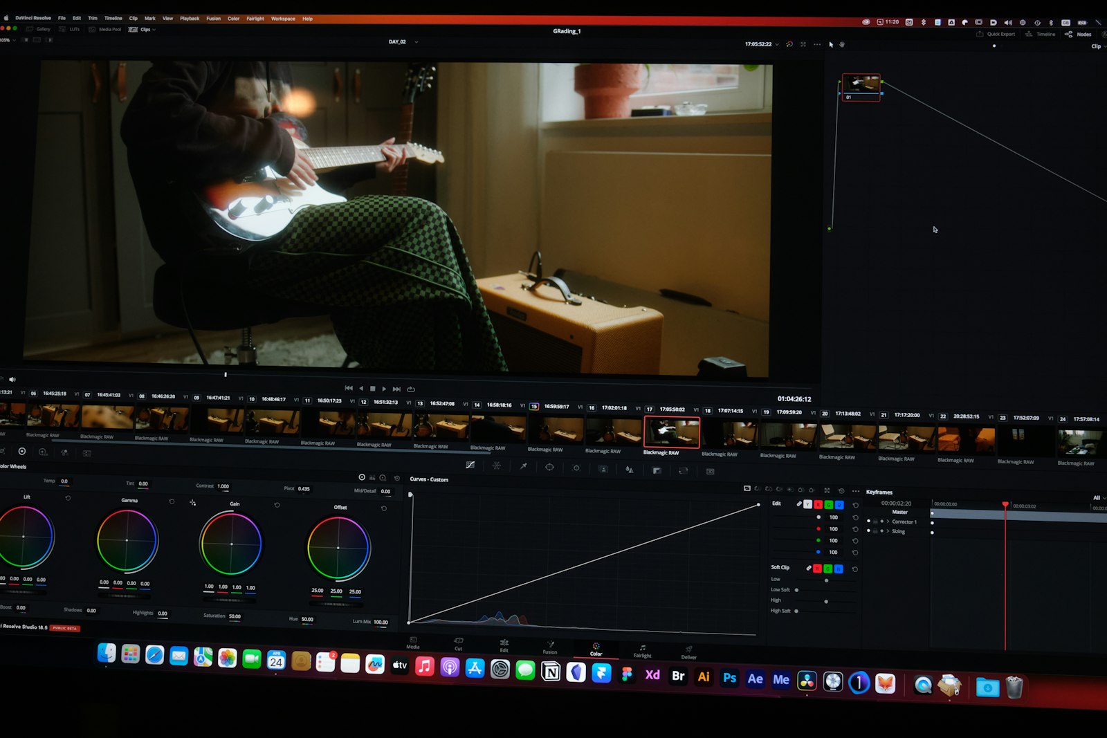 Video colorist working